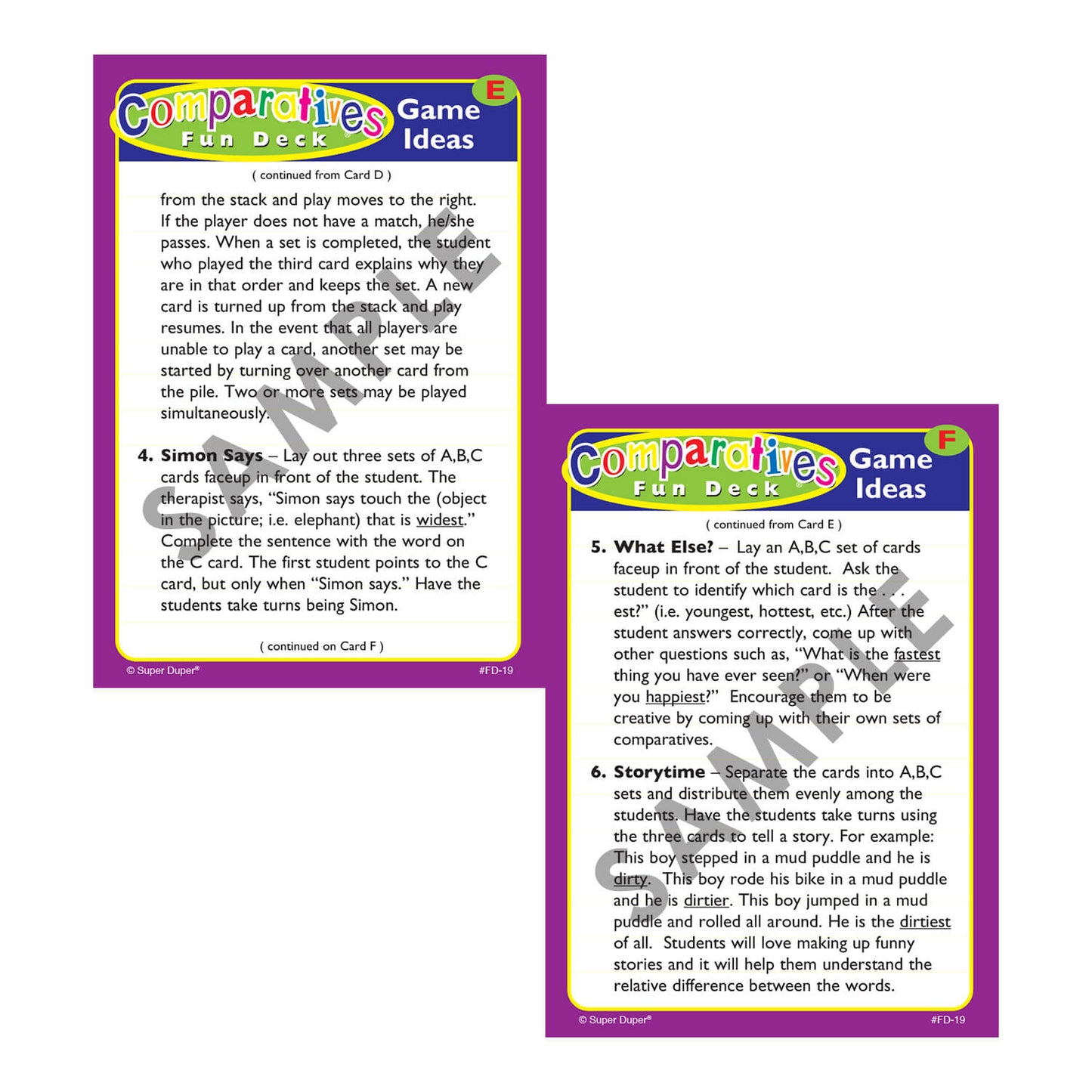 Comparatives Fun Deck