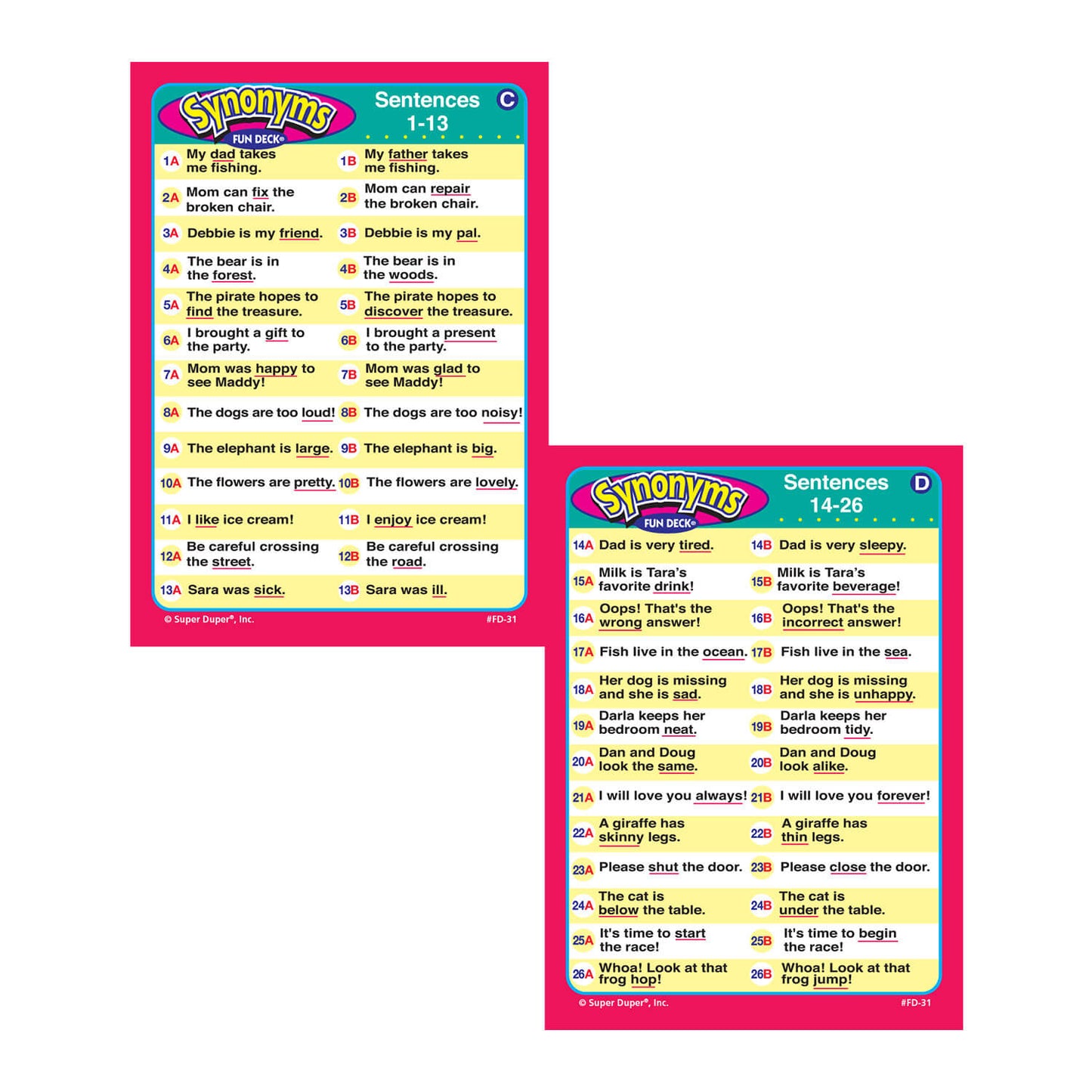 Synonyms Fun Deck
