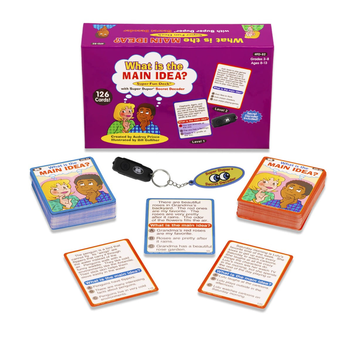 What Is The Main Idea? Super Fun Deck with Super Duper Secret Decoder