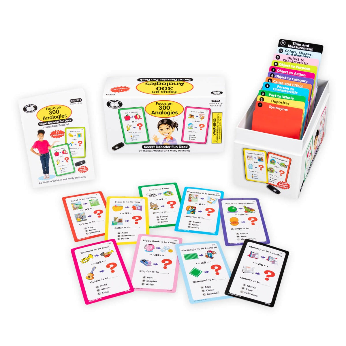 Focus on 300 Analogies Secret Decoder Fun Deck