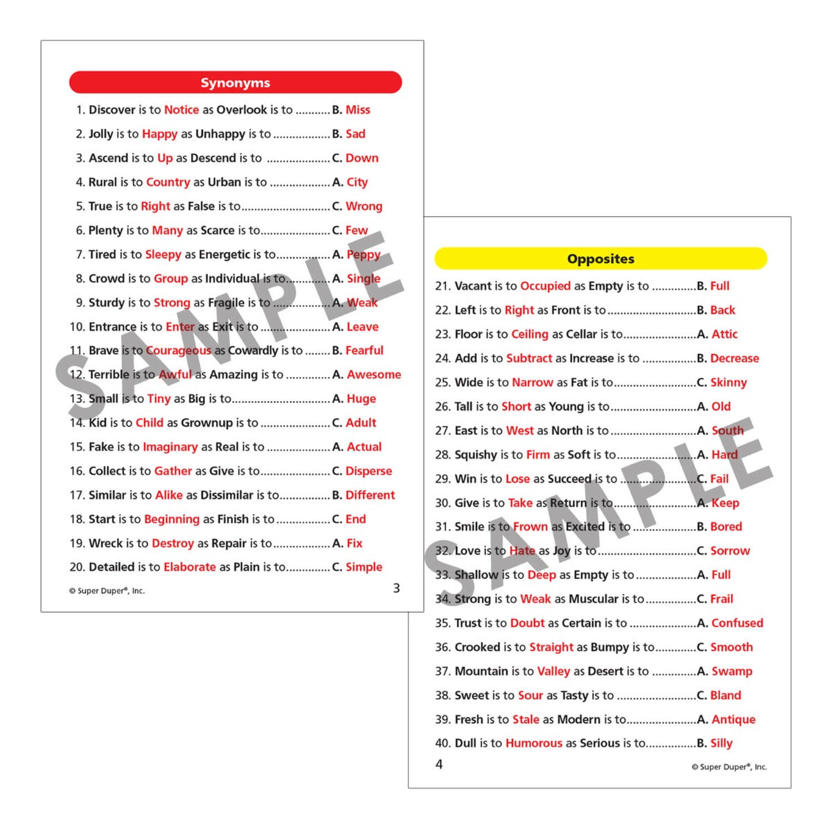 Focus on 300 Analogies Secret Decoder Fun Deck