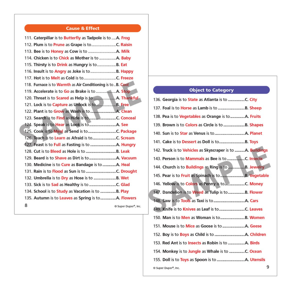 Focus on 300 Analogies Secret Decoder Fun Deck