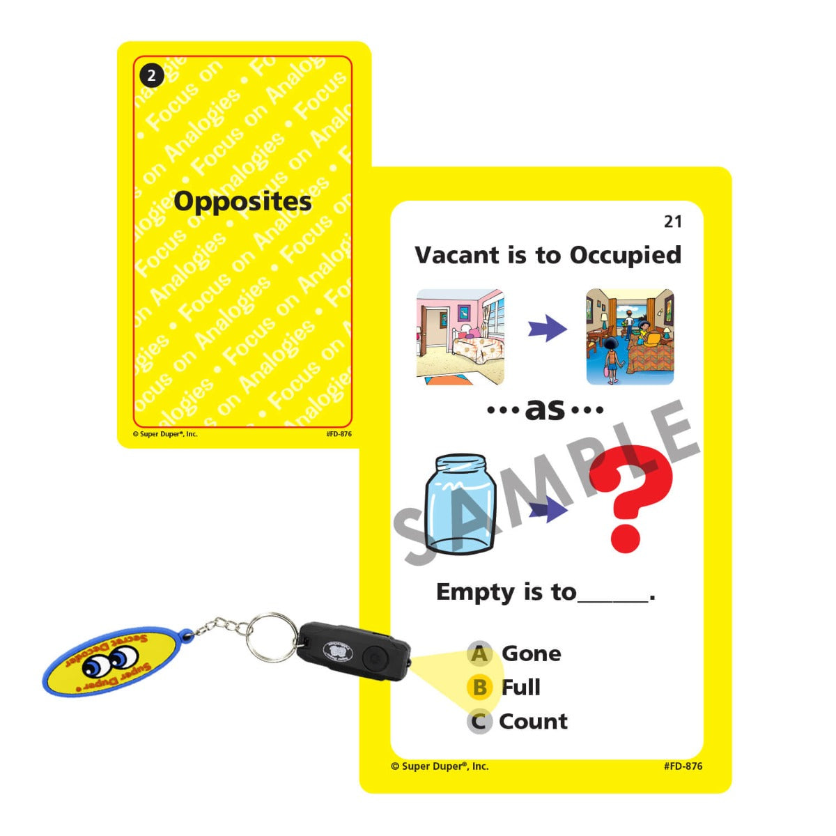 Focus on 300 Analogies Secret Decoder Fun Deck