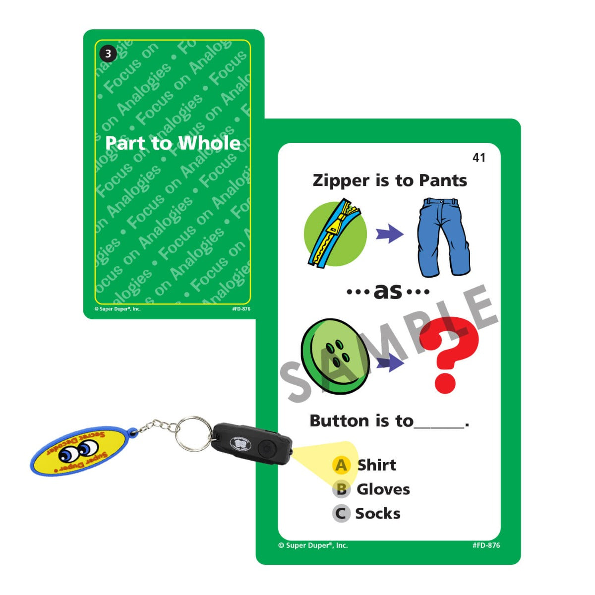 Focus on 300 Analogies Secret Decoder Fun Deck