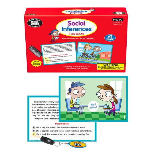 Social Inferences Fun Deck with Super Duper Secret Decoder