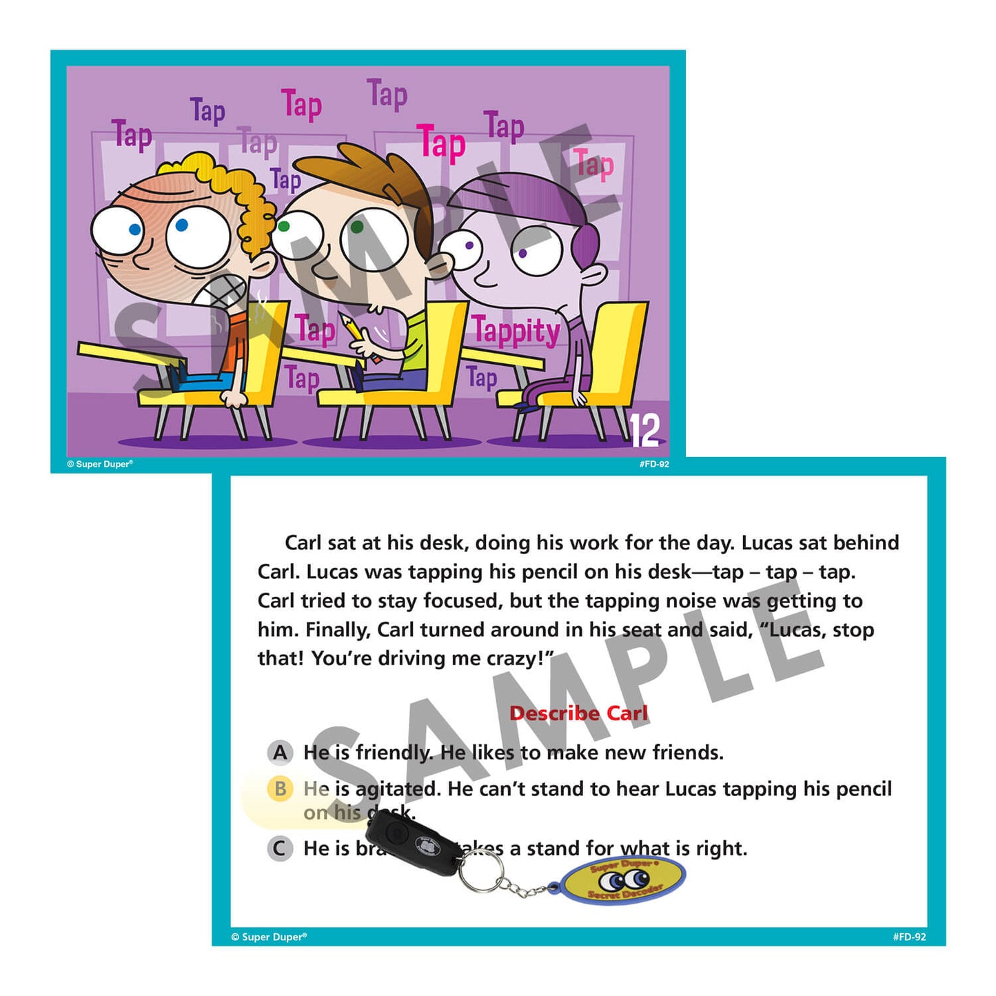 Social Inferences Fun Deck with Super Duper Secret Decoder