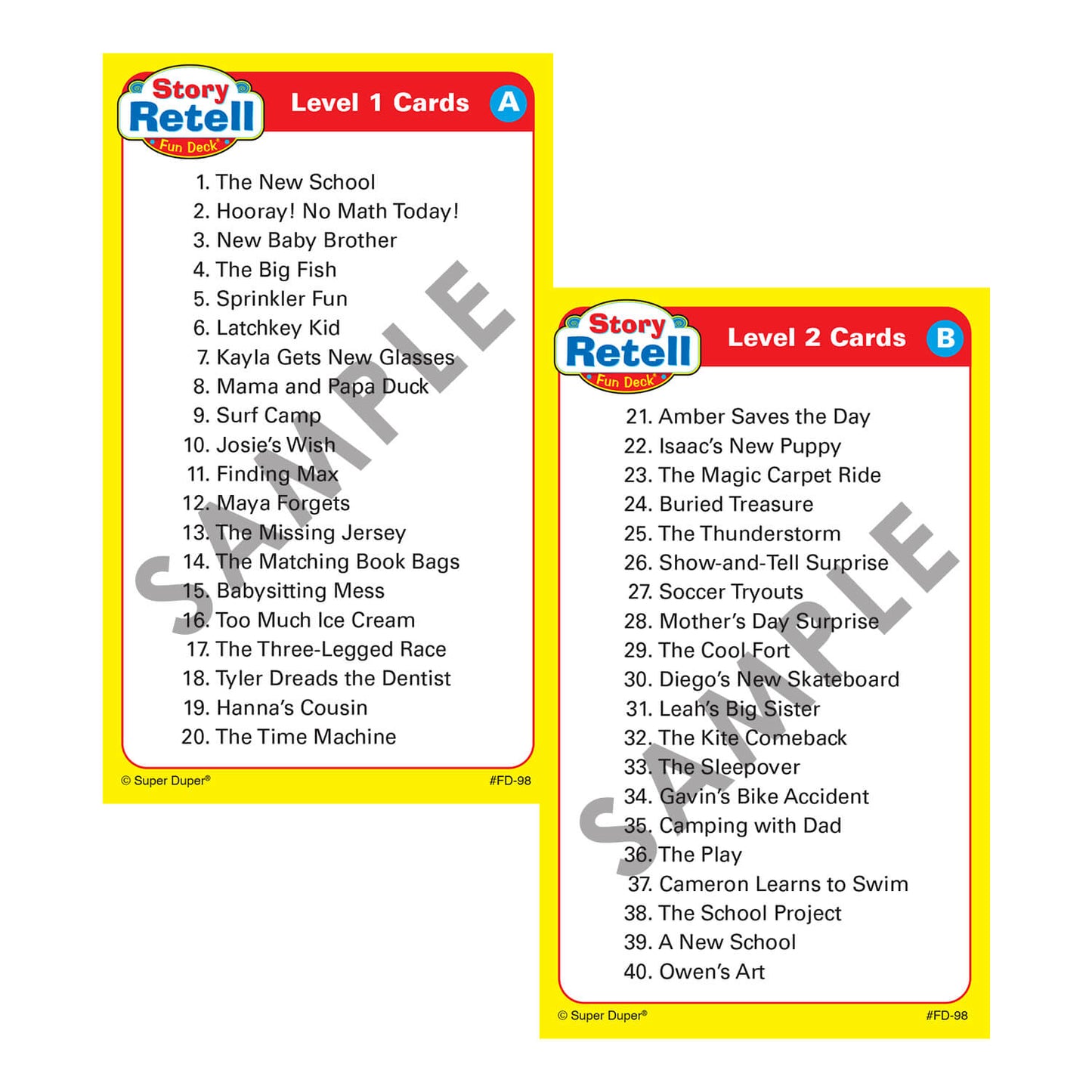 Story Retell Fun Deck