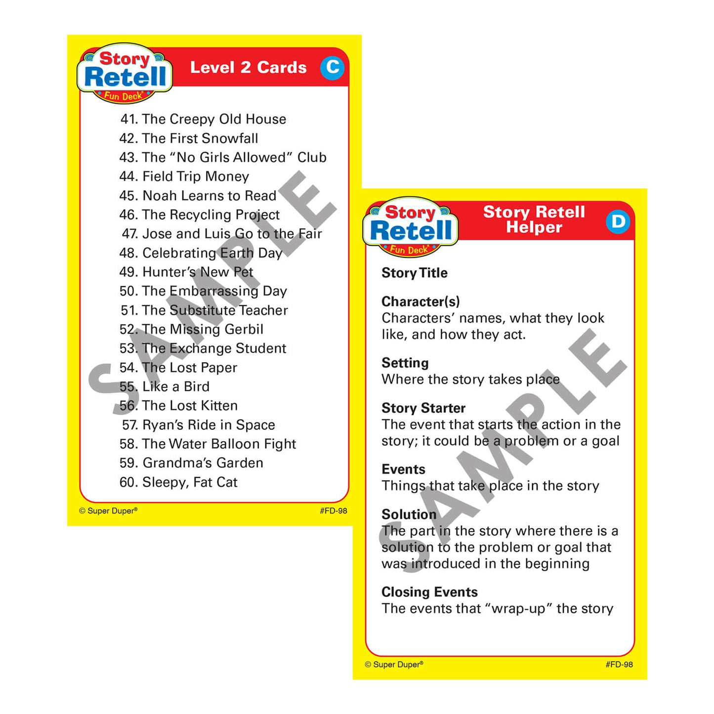 Story Retell Fun Deck