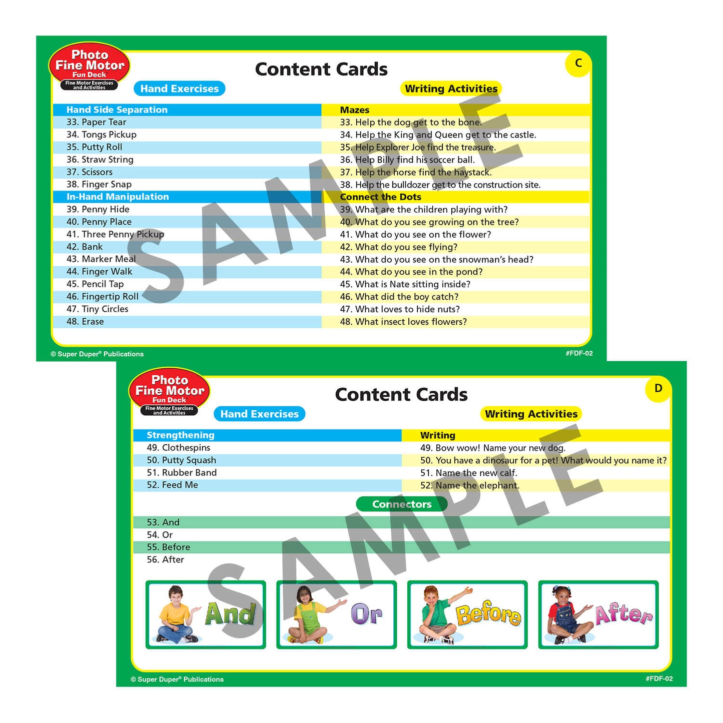 Photo Fine Motor Fun Deck