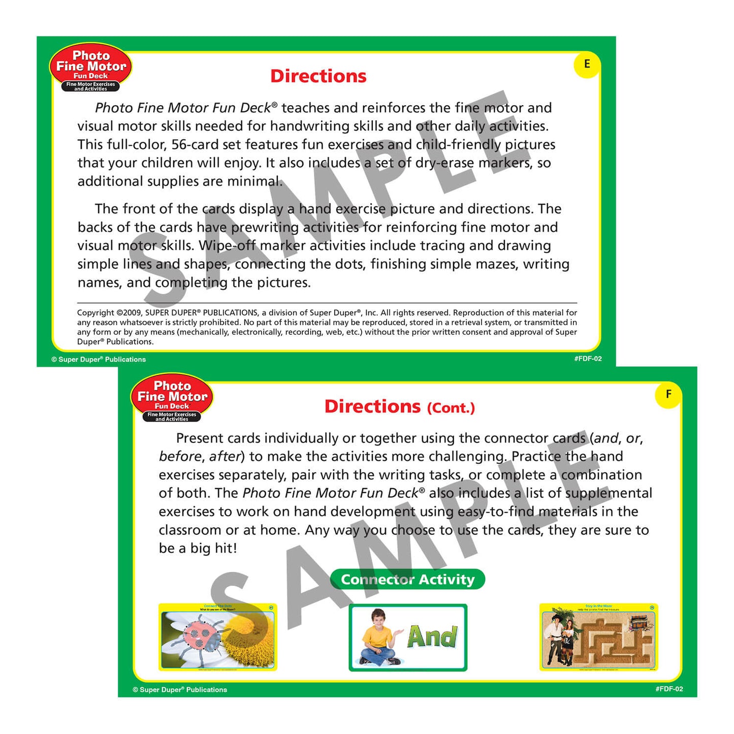 Photo Fine Motor Fun Deck