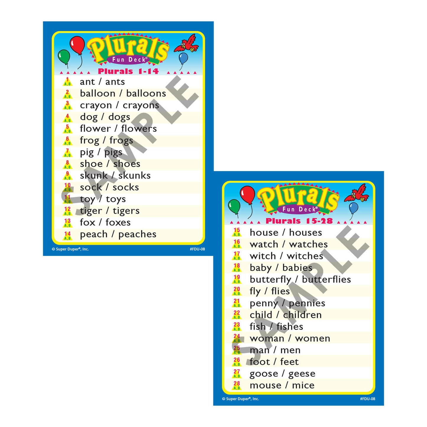 Plurals Fun Deck