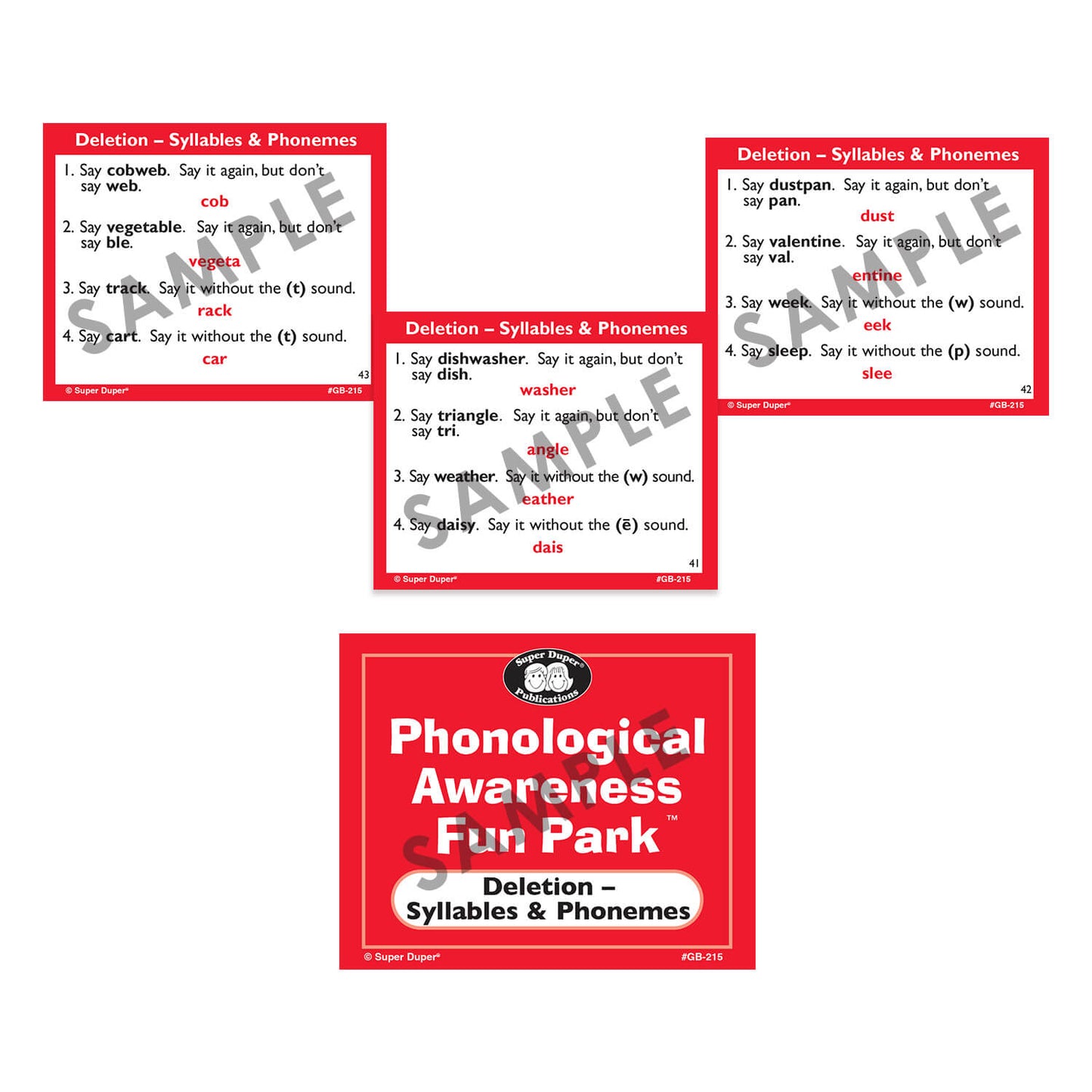 Phonological Awareness Fun Park Board Game with Electronic Spinner