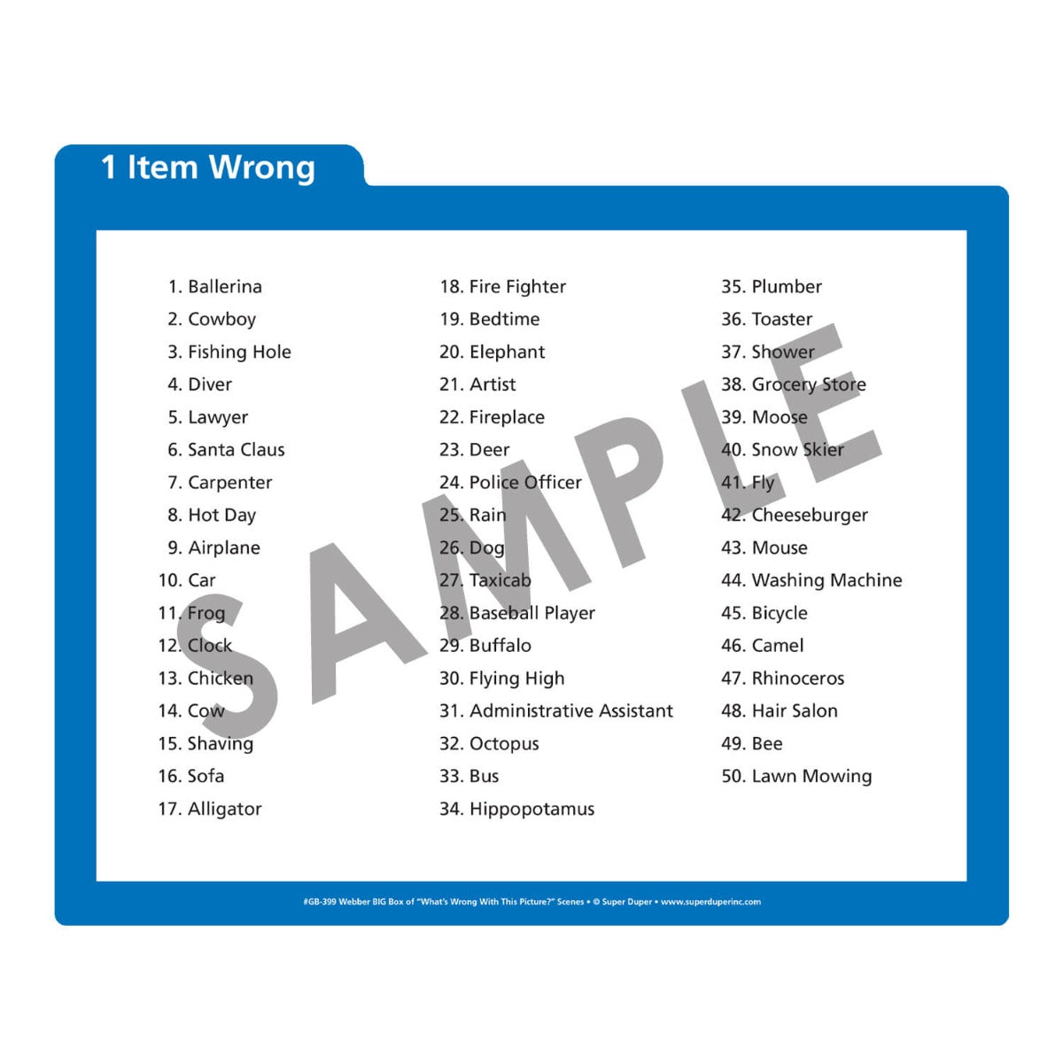 Webber Big Box of "What's Wrong With This Picture?" Scenes