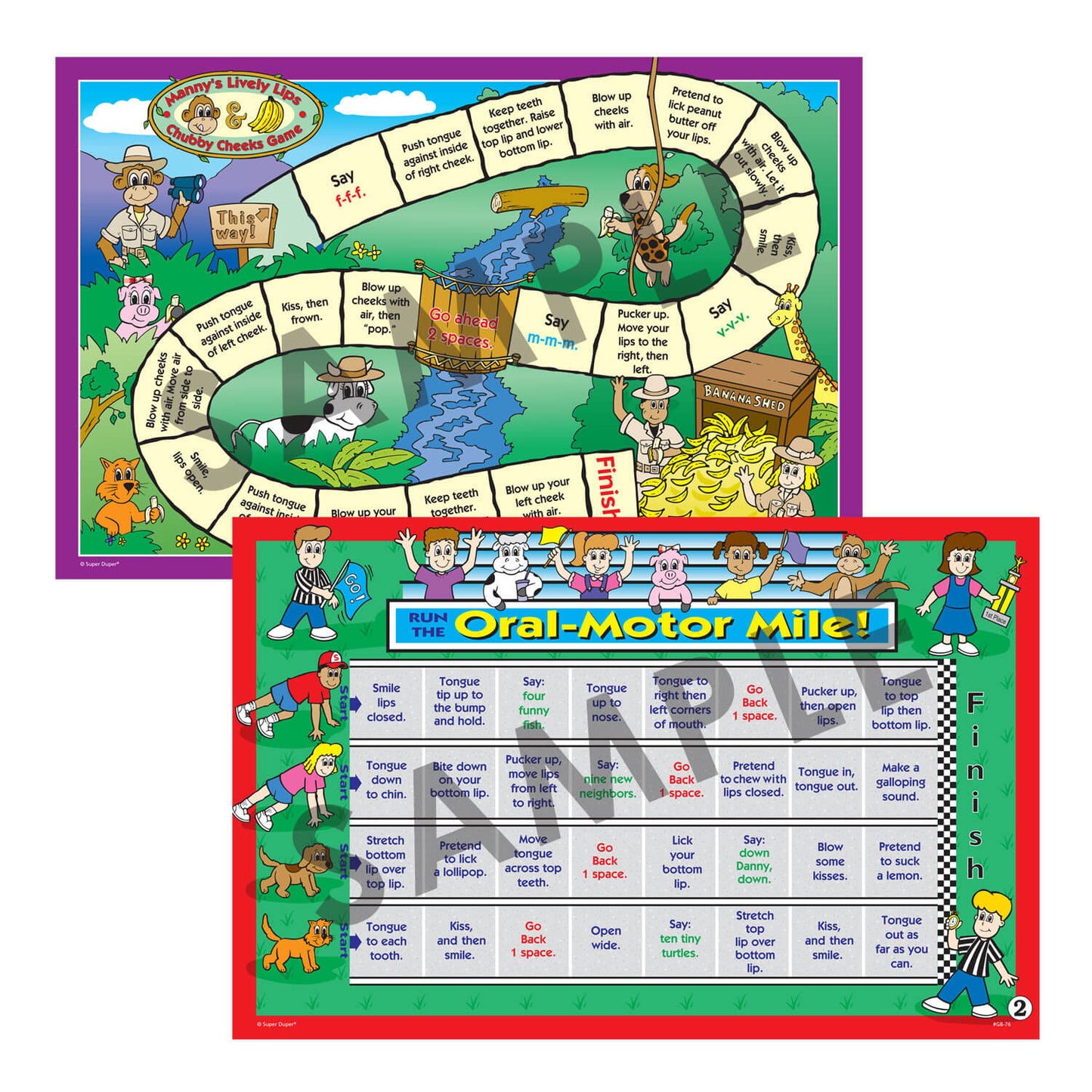 Can-Do Oral-Motor Game Boards