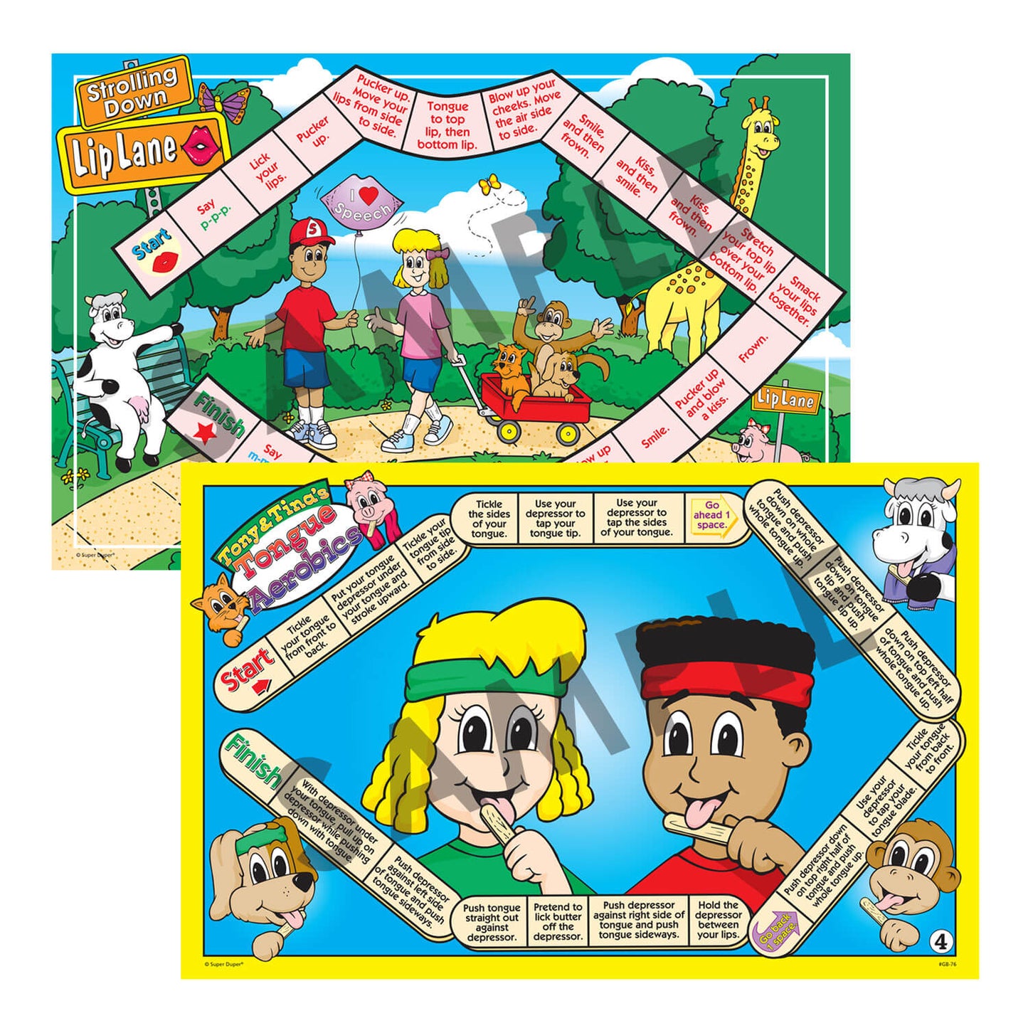 Can-Do Oral-Motor Game Boards