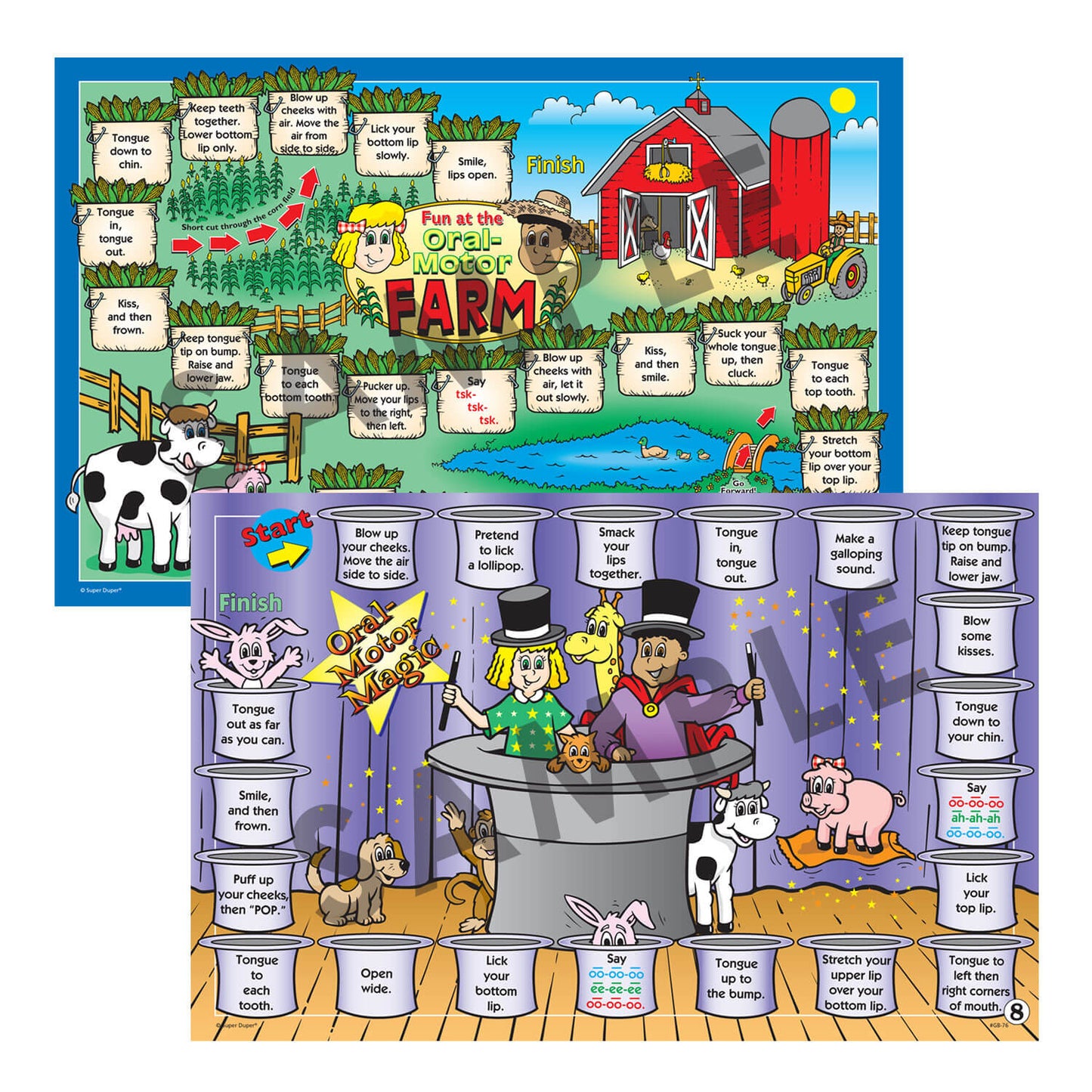 Can-Do Oral-Motor Game Boards