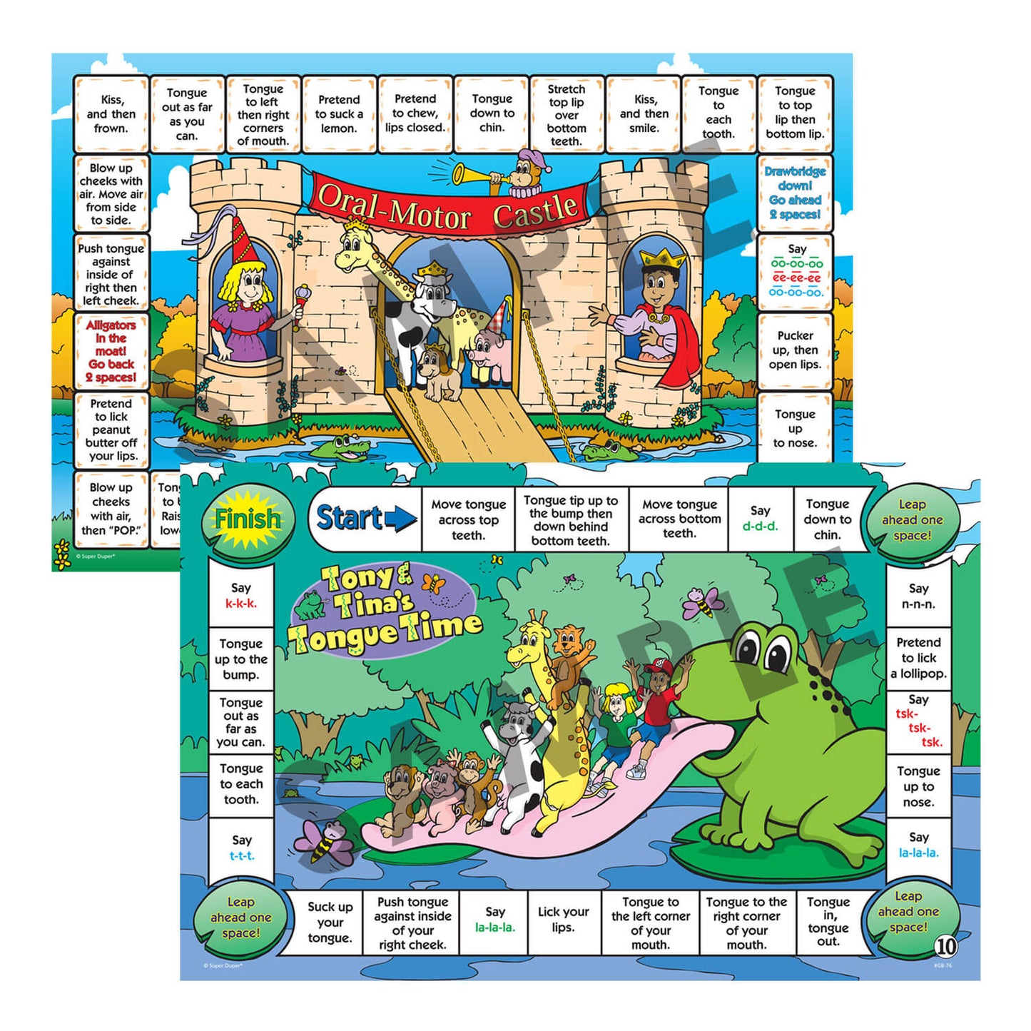Can-Do Oral-Motor Game Boards