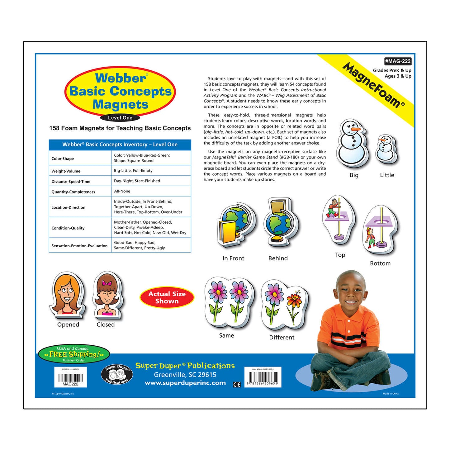 Webber Basic Concepts MagneFoam Magnets - Level One