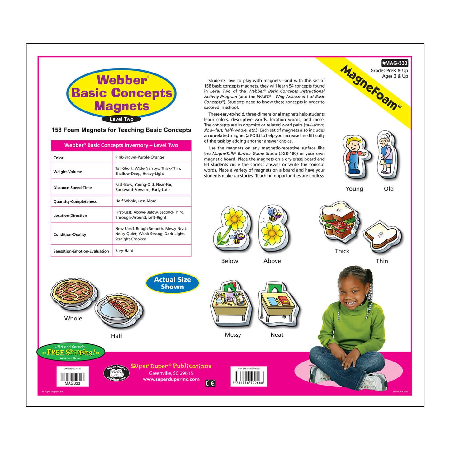 Webber Basic Concepts MagneFoam Magnets - Level Two