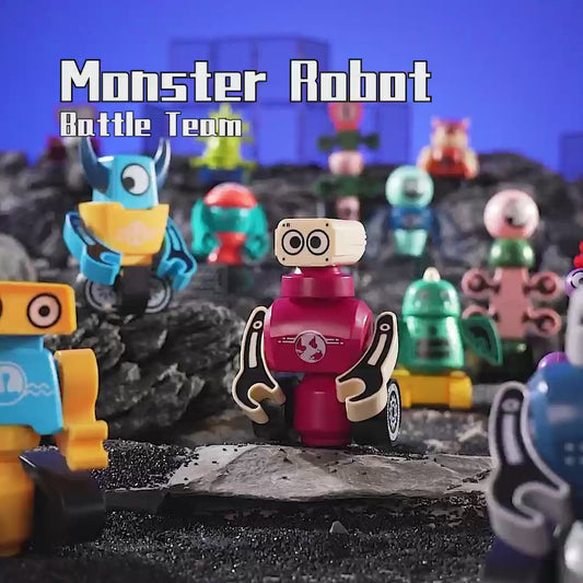 Magnetic Robot & Monster Builders – Collect & Create Series (15 Designs)
