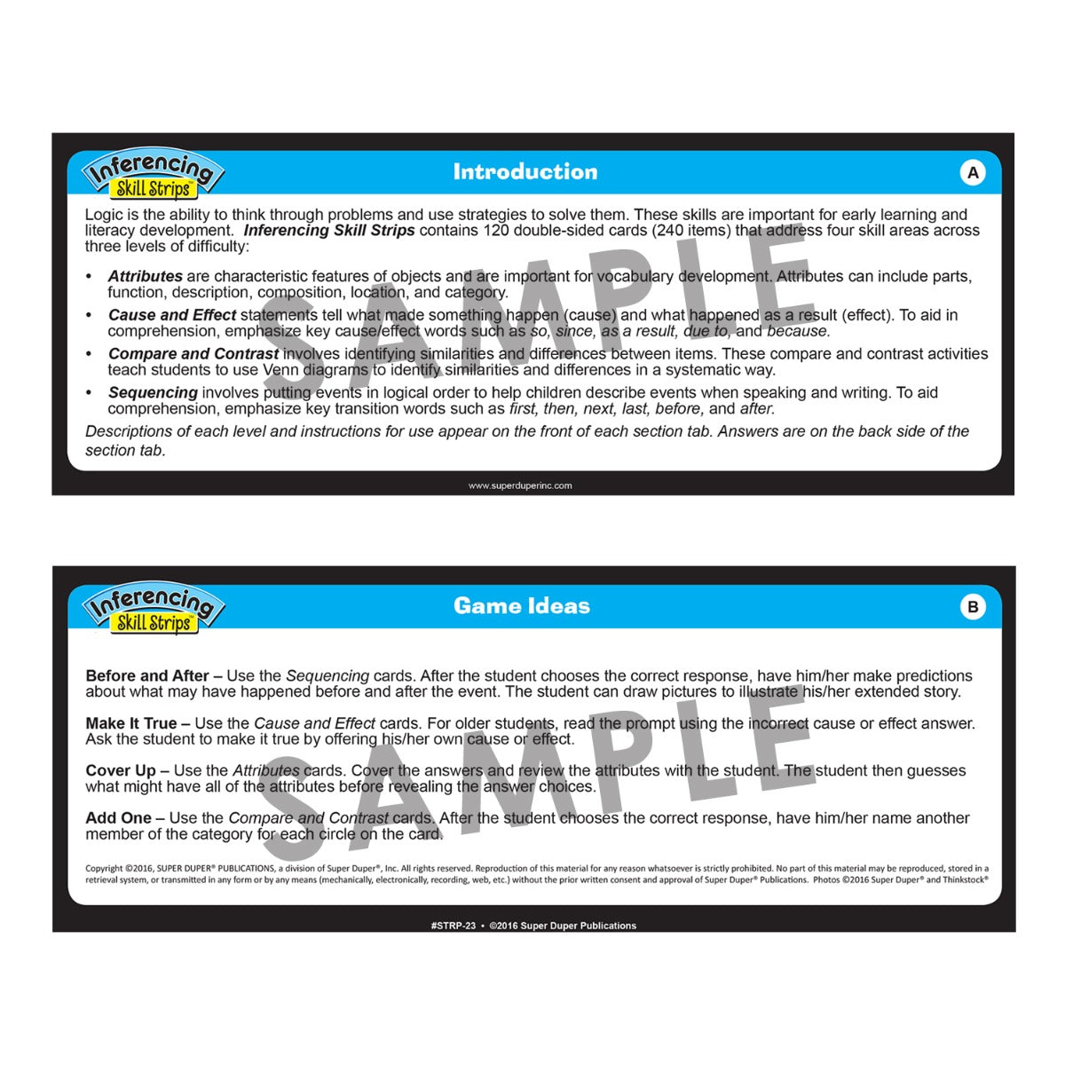 Inferencing Skill Strips