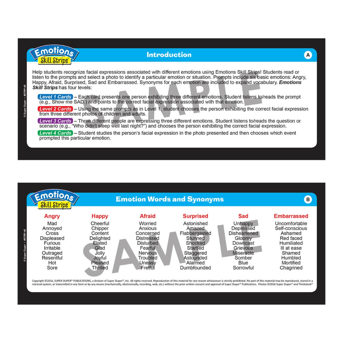 Emotions Skill Strips