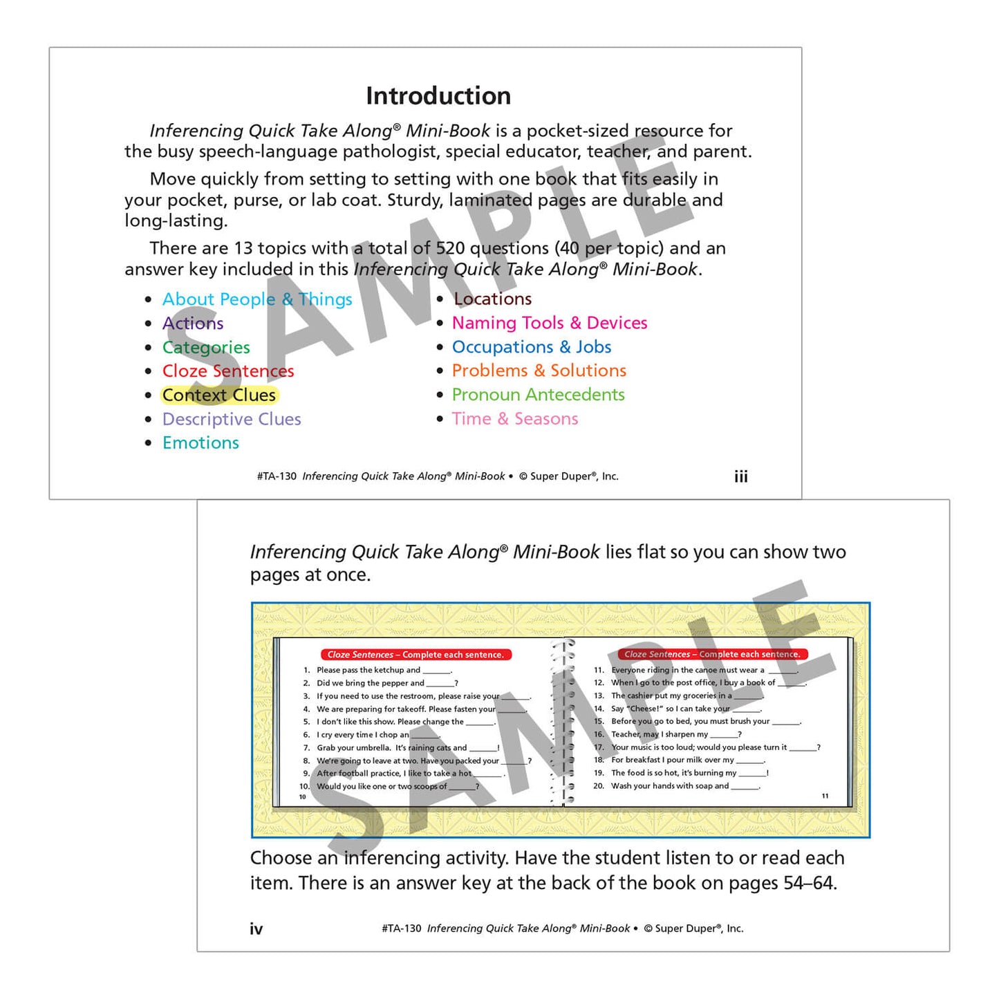 Inferencing Quick Take Along