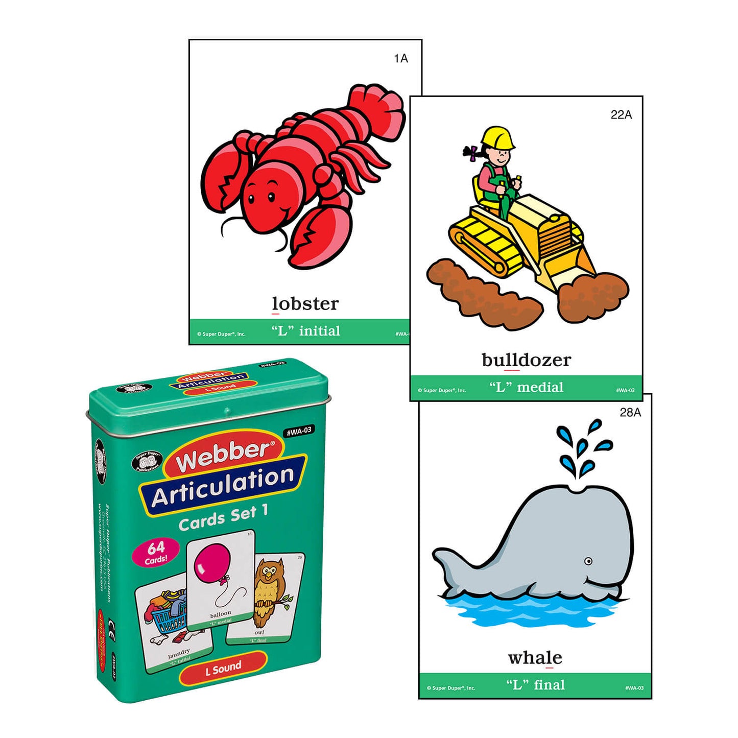 Webber Articulation Cards Bundle I (S, R, L, Z, S Blends, R Blends, L Blends)