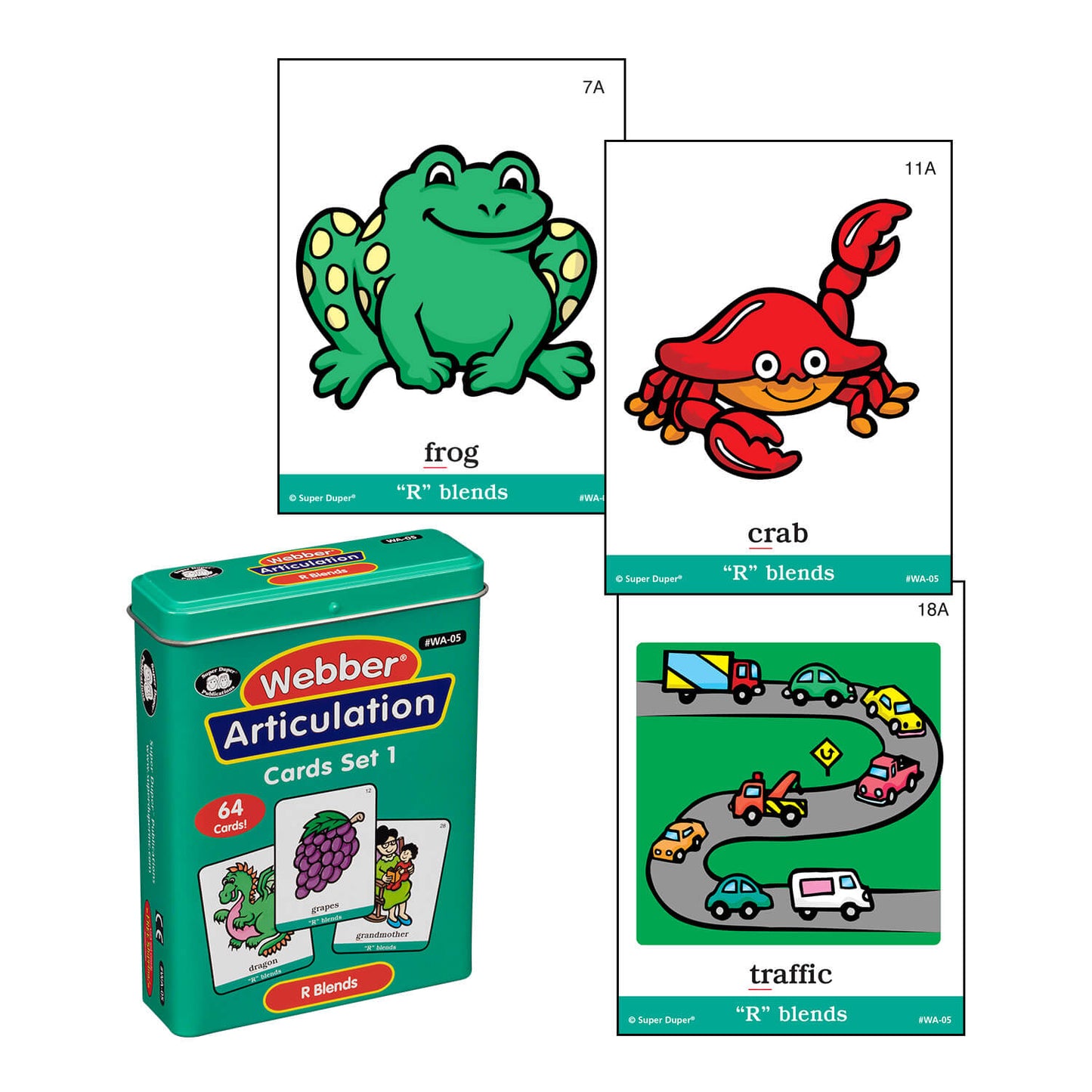 Webber Articulation Cards Bundle I (S, R, L, Z, S Blends, R Blends, L Blends)