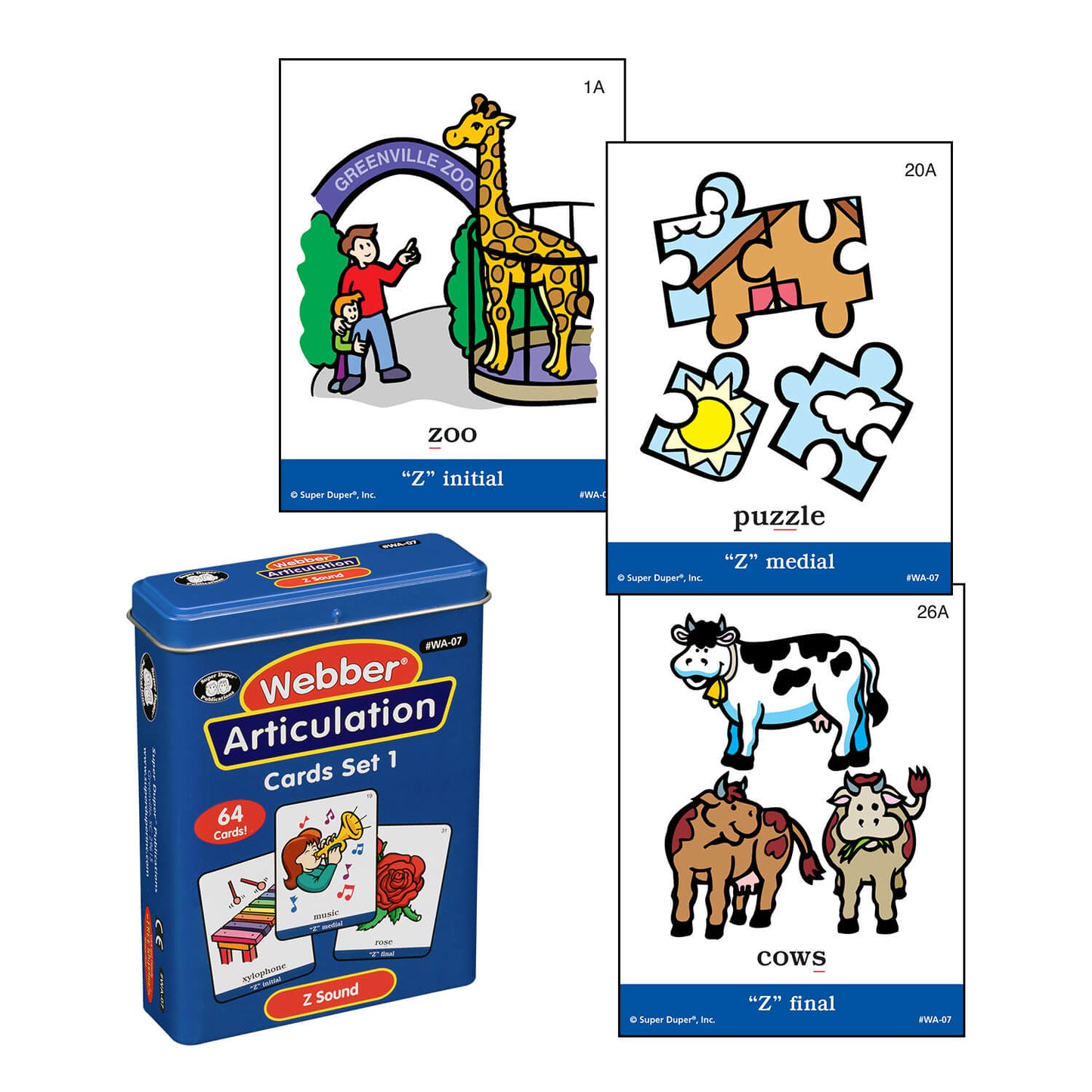 Webber Articulation Cards Bundle I (S, R, L, Z, S Blends, R Blends, L Blends)