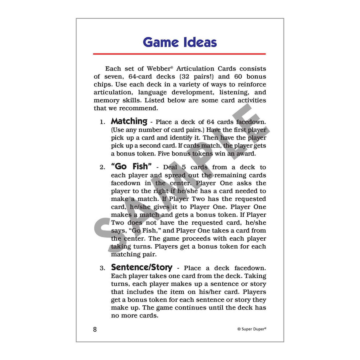 Webber Articulation Cards Bundle I (S, R, L, Z, S Blends, R Blends, L Blends)