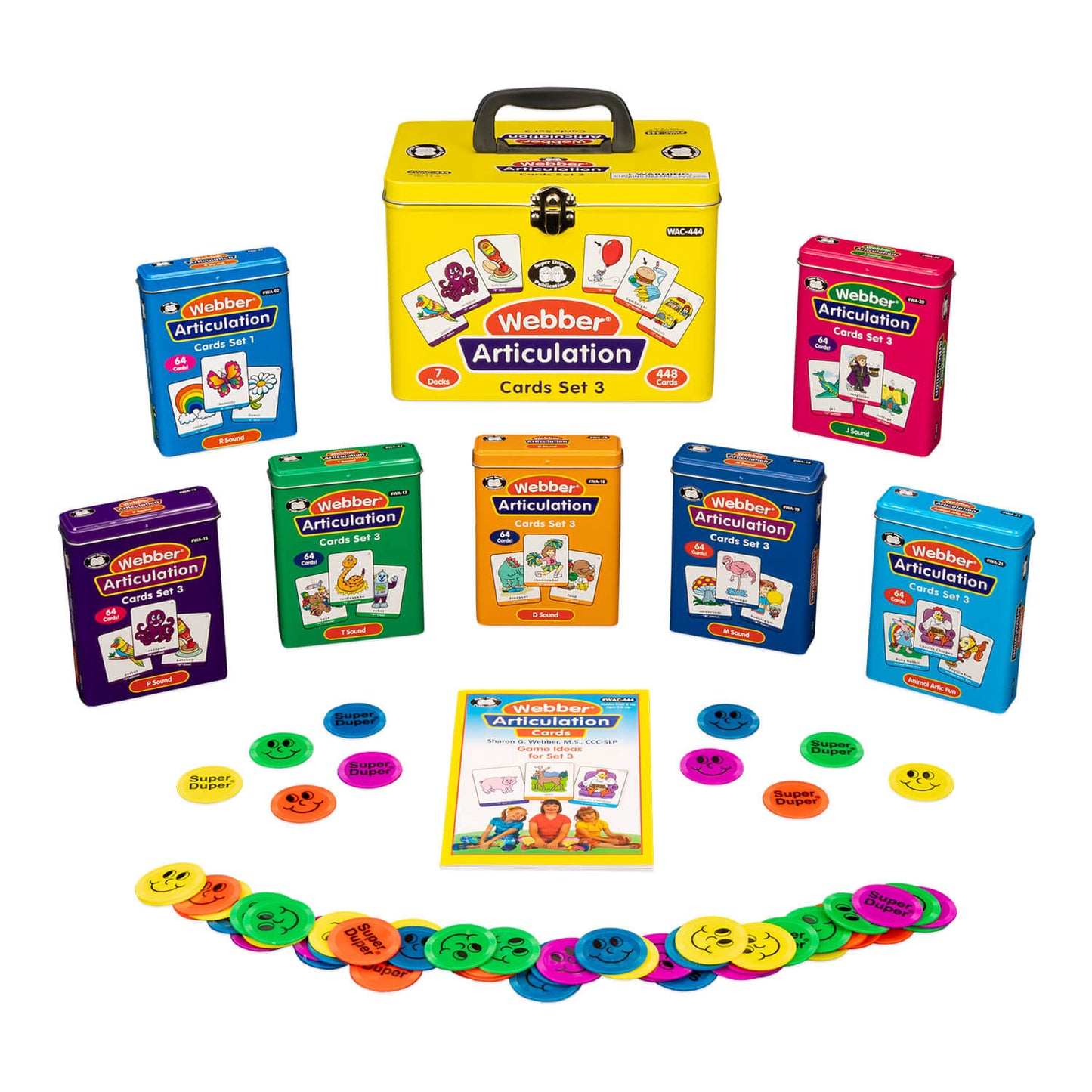 Webber Articulation Cards Bundle III (P, B, T, D, M, J and Animal Pairs)