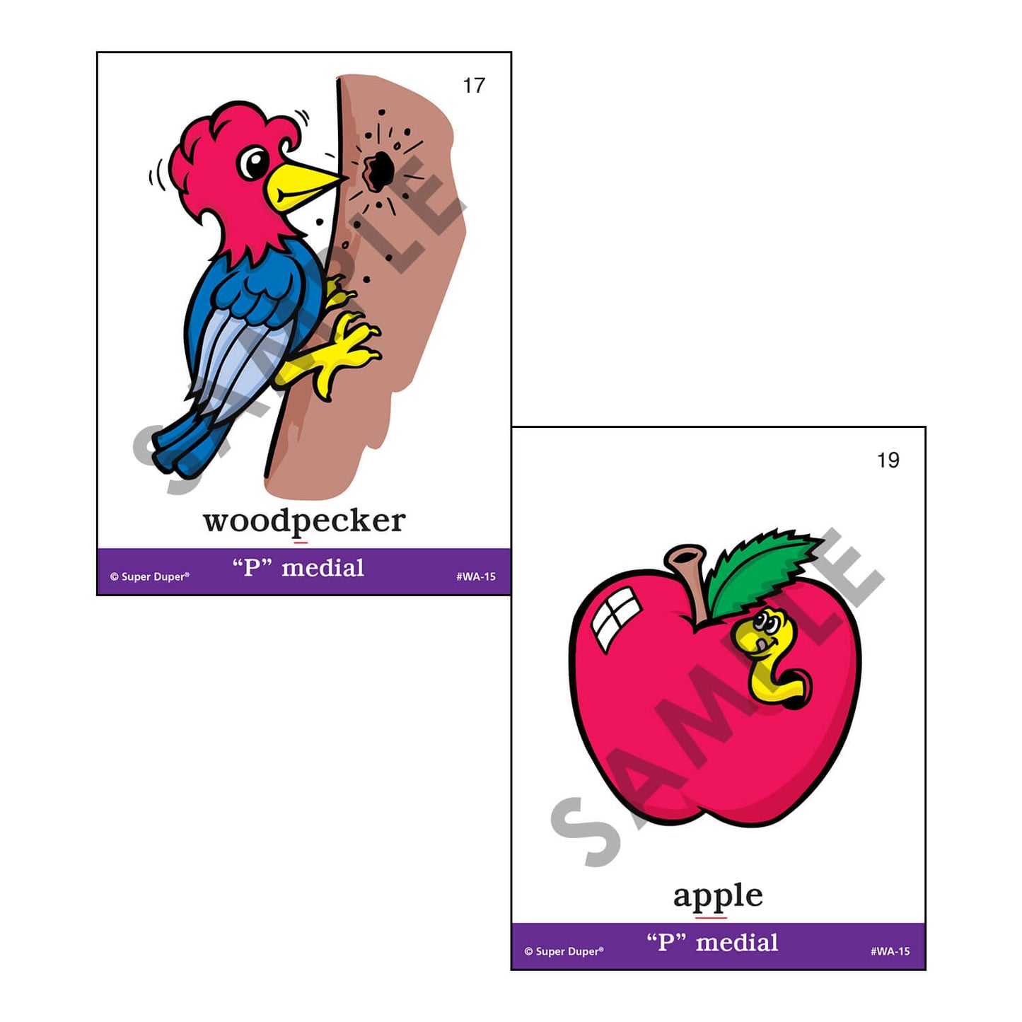 Webber Articulation Cards Bundle III (P, B, T, D, M, J and Animal Pairs)