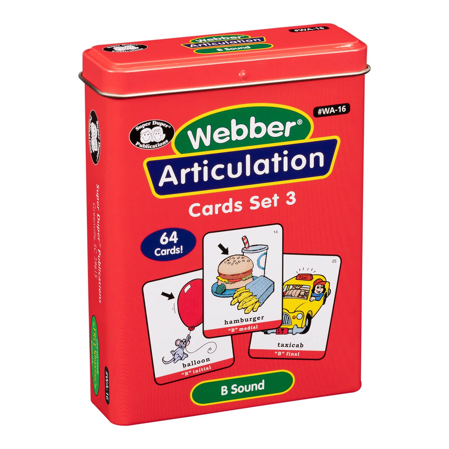 Webber Articulation Cards Bundle III (P, B, T, D, M, J and Animal Pairs)
