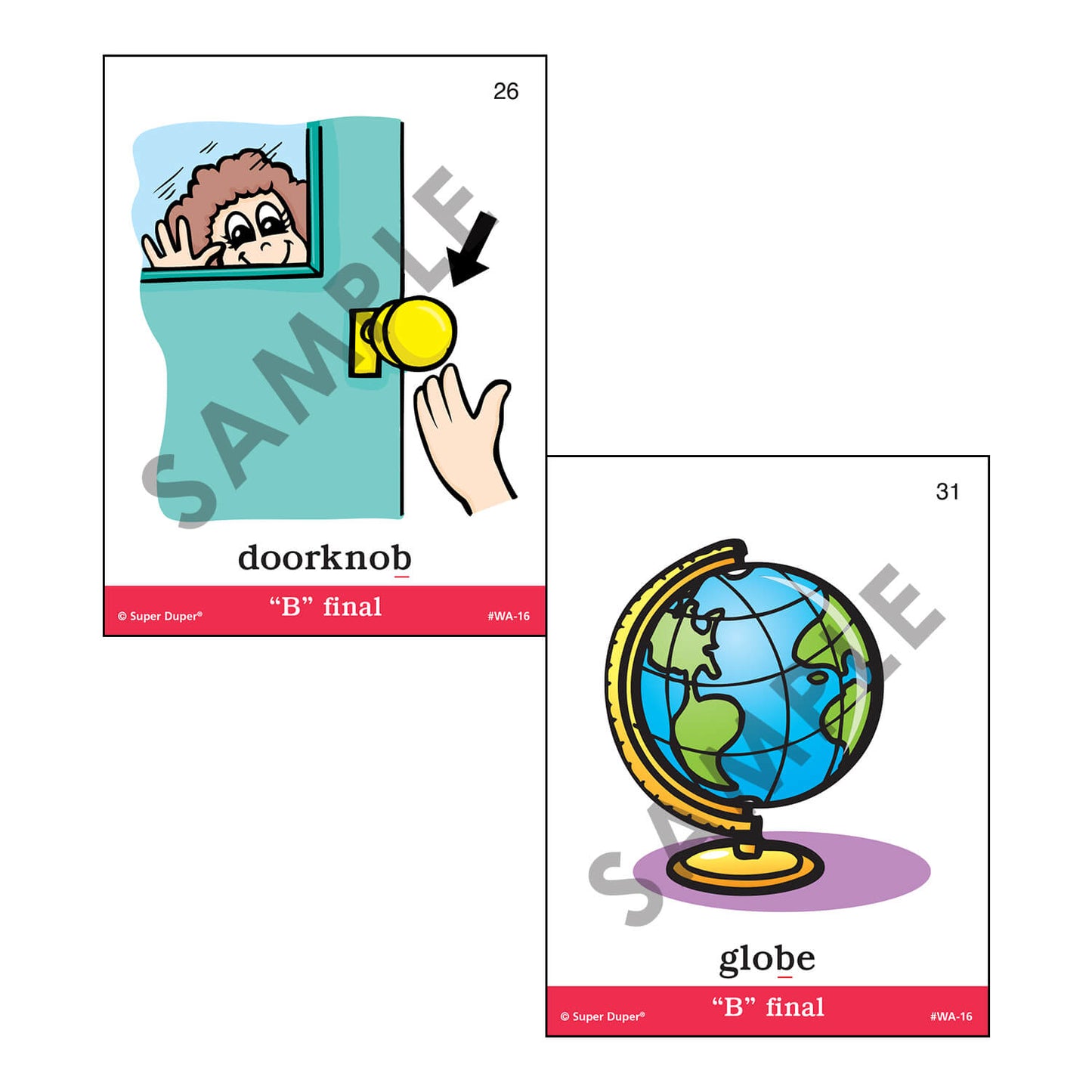 Webber Articulation Cards Bundle III (P, B, T, D, M, J and Animal Pairs)