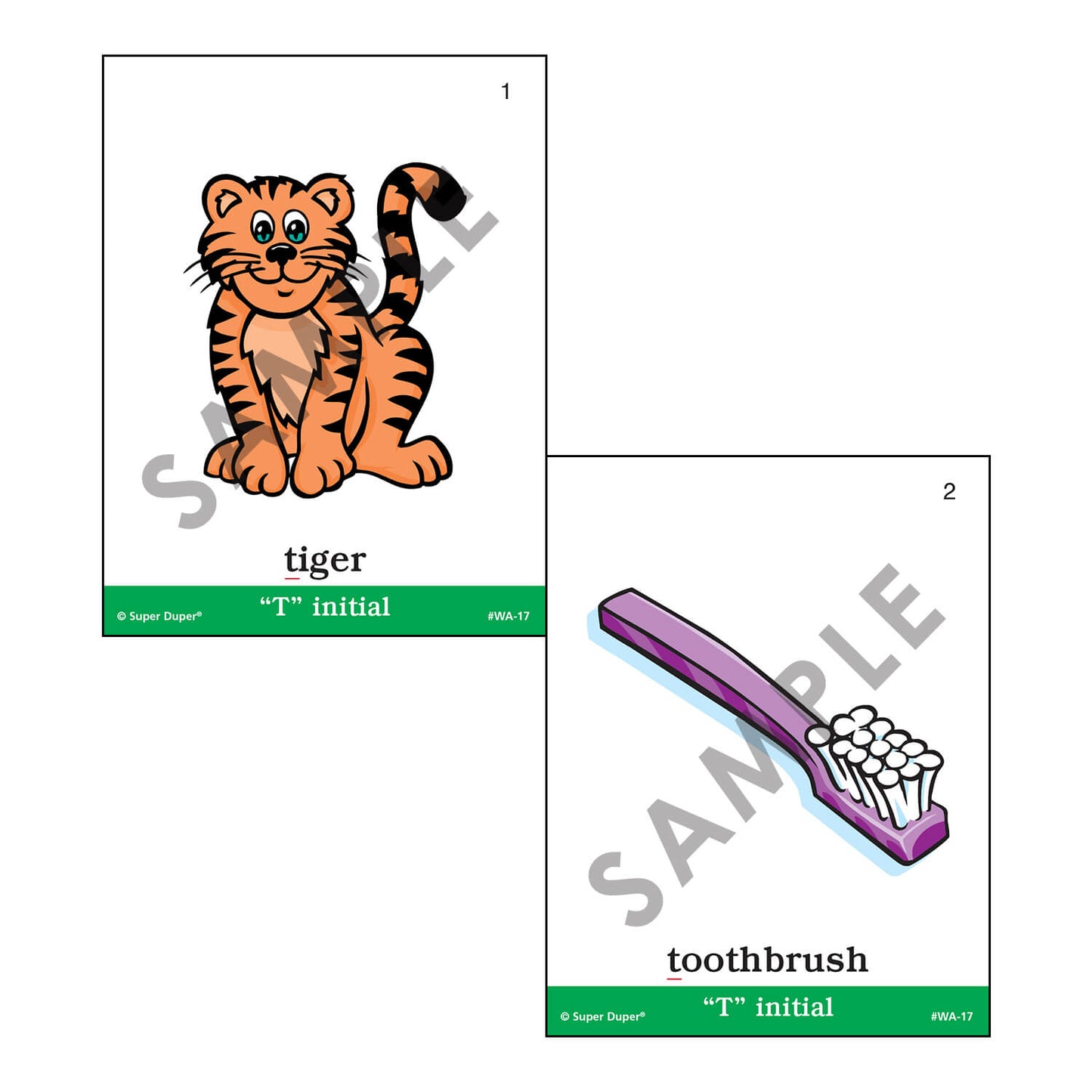 Webber Articulation Cards Bundle III (P, B, T, D, M, J and Animal Pairs)