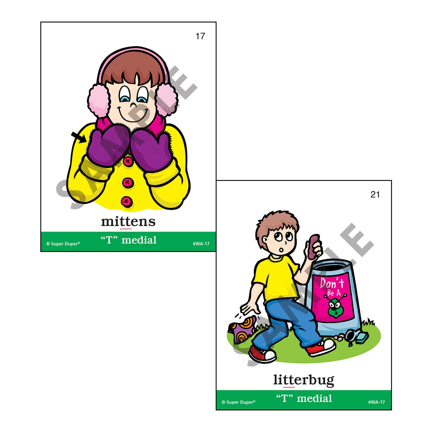 Webber Articulation Cards Bundle III (P, B, T, D, M, J and Animal Pairs)