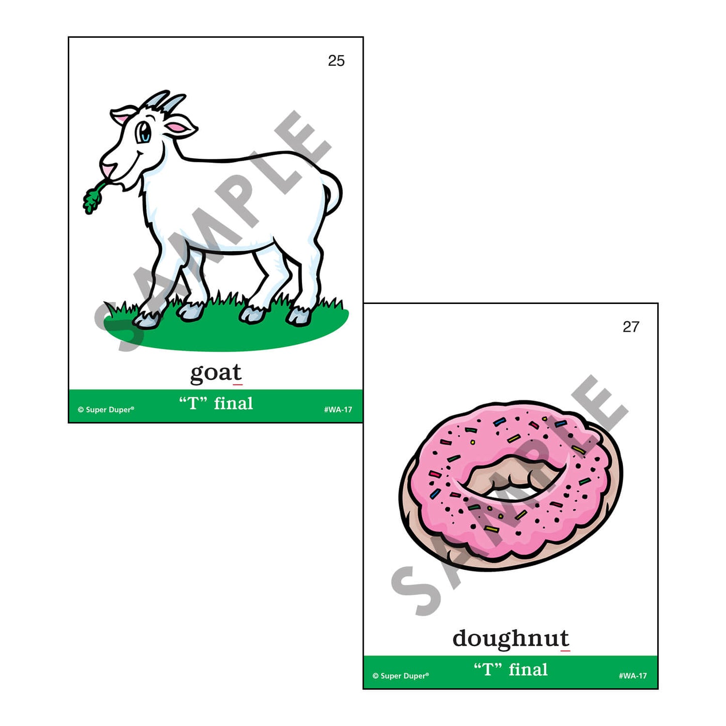Webber Articulation Cards Bundle III (P, B, T, D, M, J and Animal Pairs)
