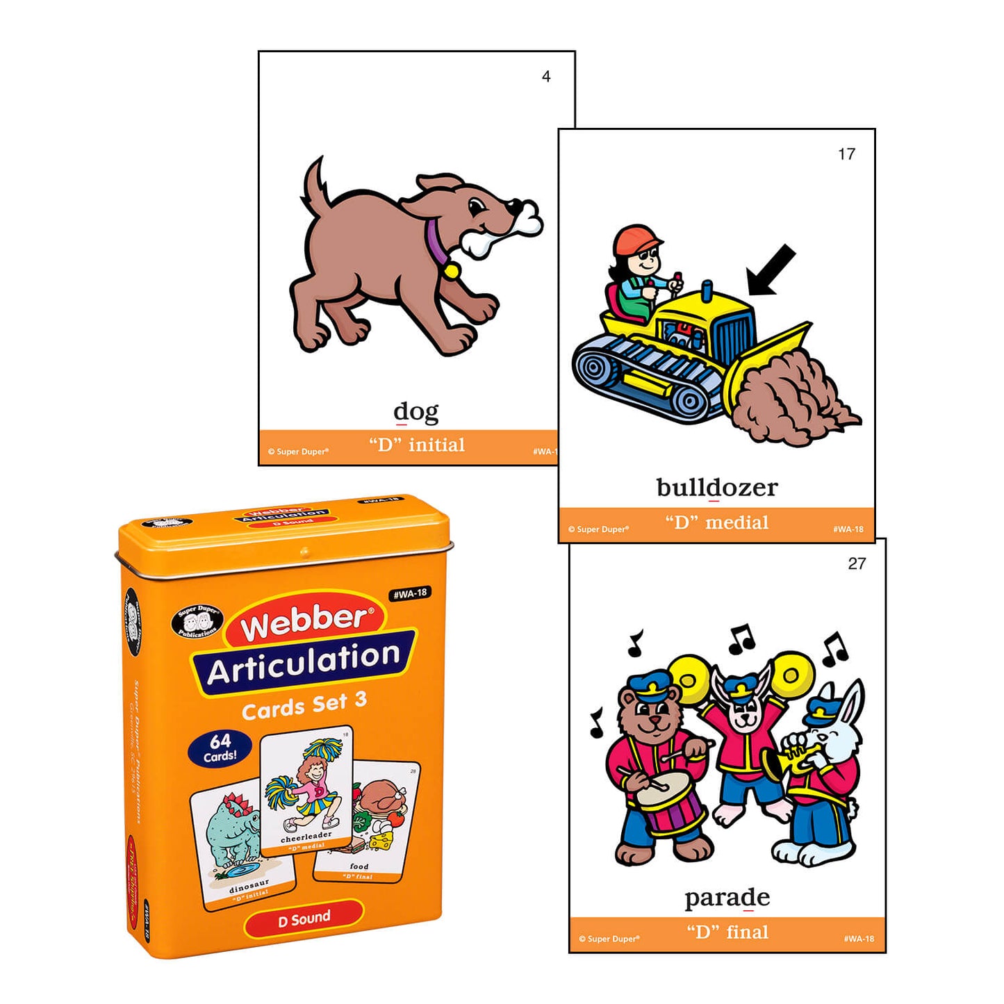 Webber Articulation Cards Bundle III (P, B, T, D, M, J and Animal Pairs)