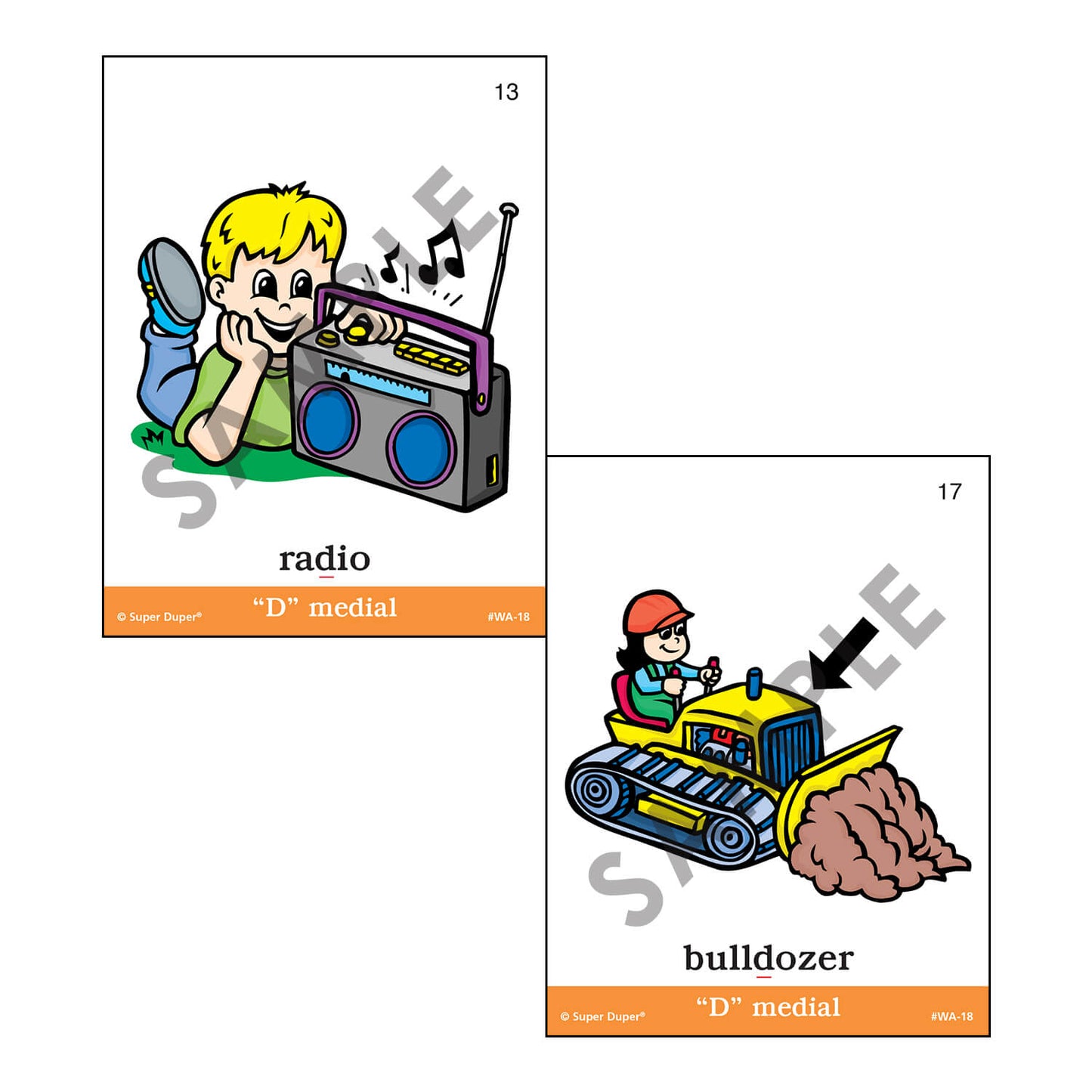 Webber Articulation Cards Bundle III (P, B, T, D, M, J and Animal Pairs)