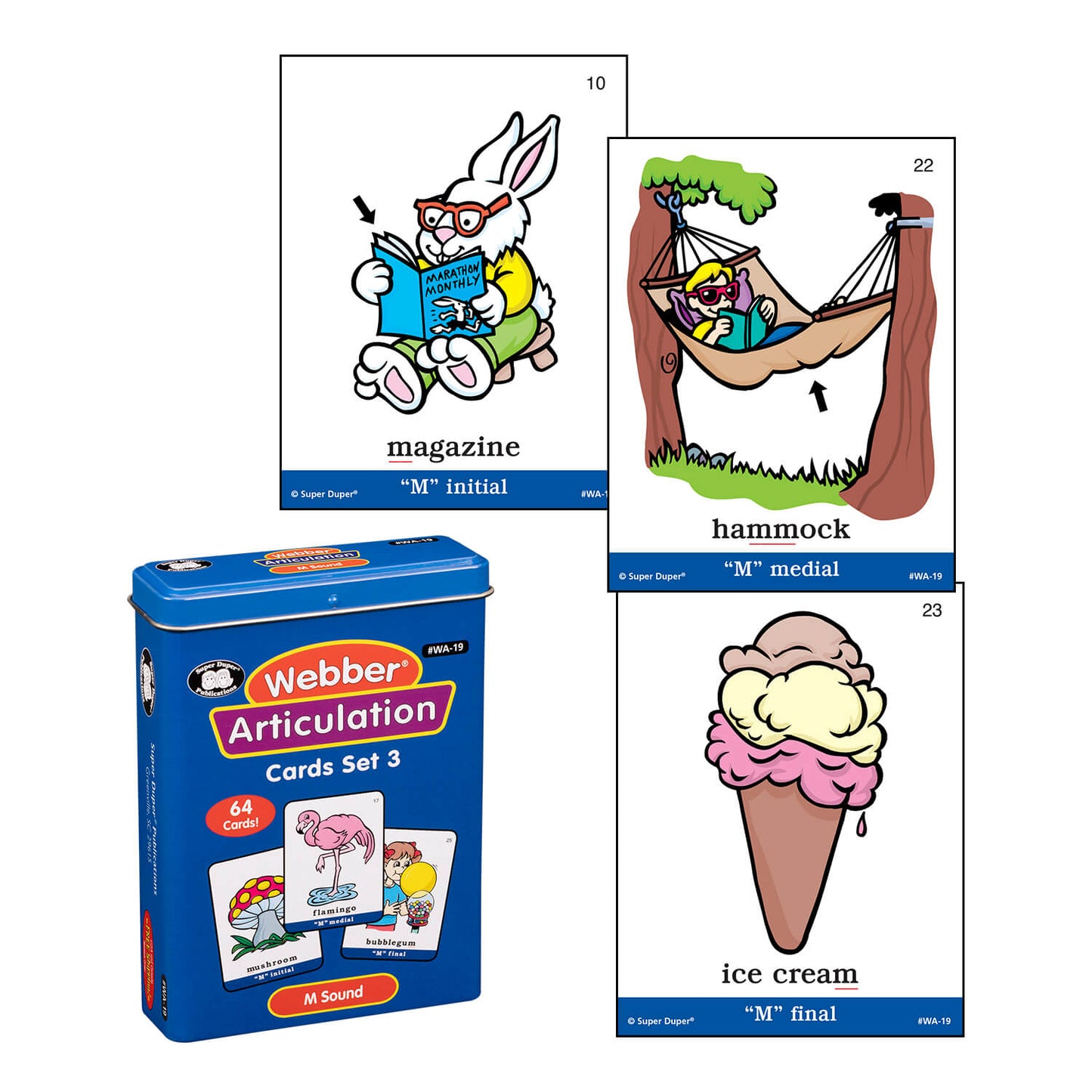 Webber Articulation Cards Bundle III (P, B, T, D, M, J and Animal Pairs)