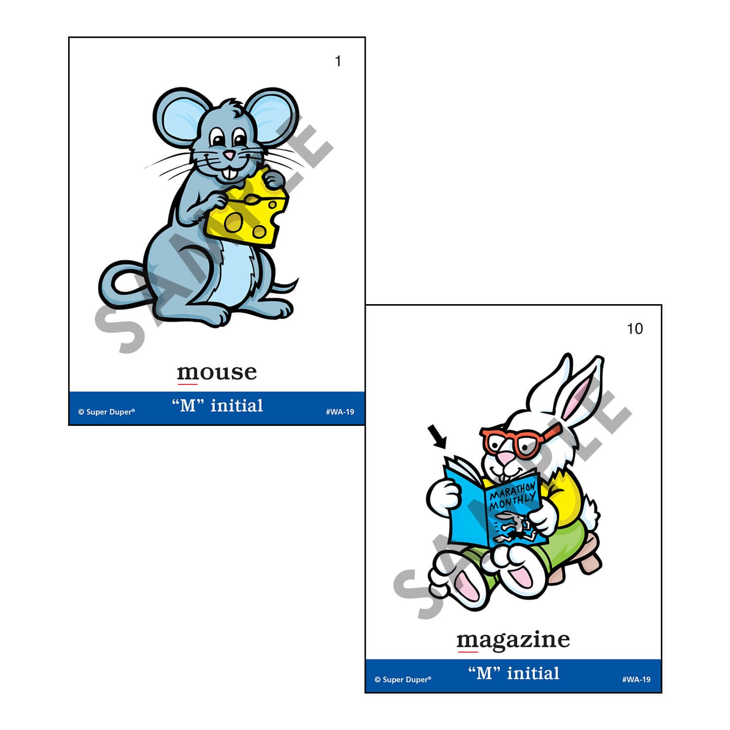 Webber Articulation Cards Bundle III (P, B, T, D, M, J and Animal Pairs)
