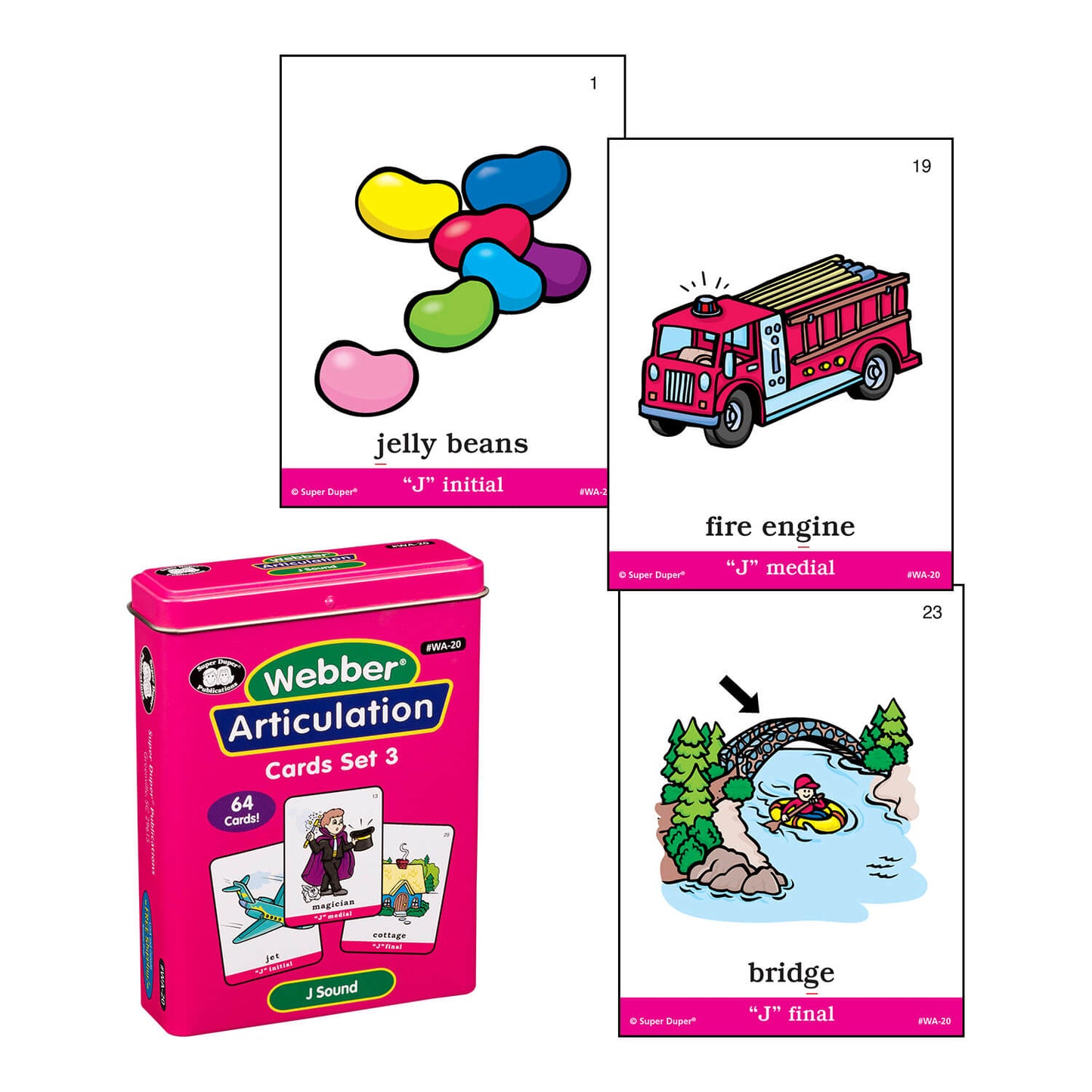 Webber Articulation Cards Bundle III (P, B, T, D, M, J and Animal Pairs)