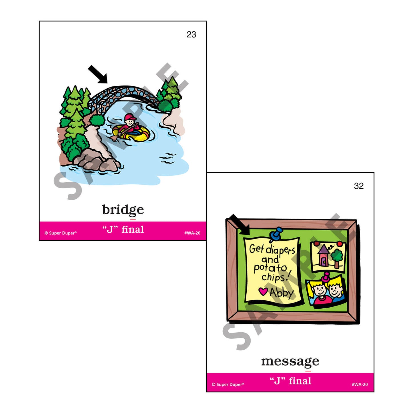 Webber Articulation Cards Bundle III (P, B, T, D, M, J and Animal Pairs)