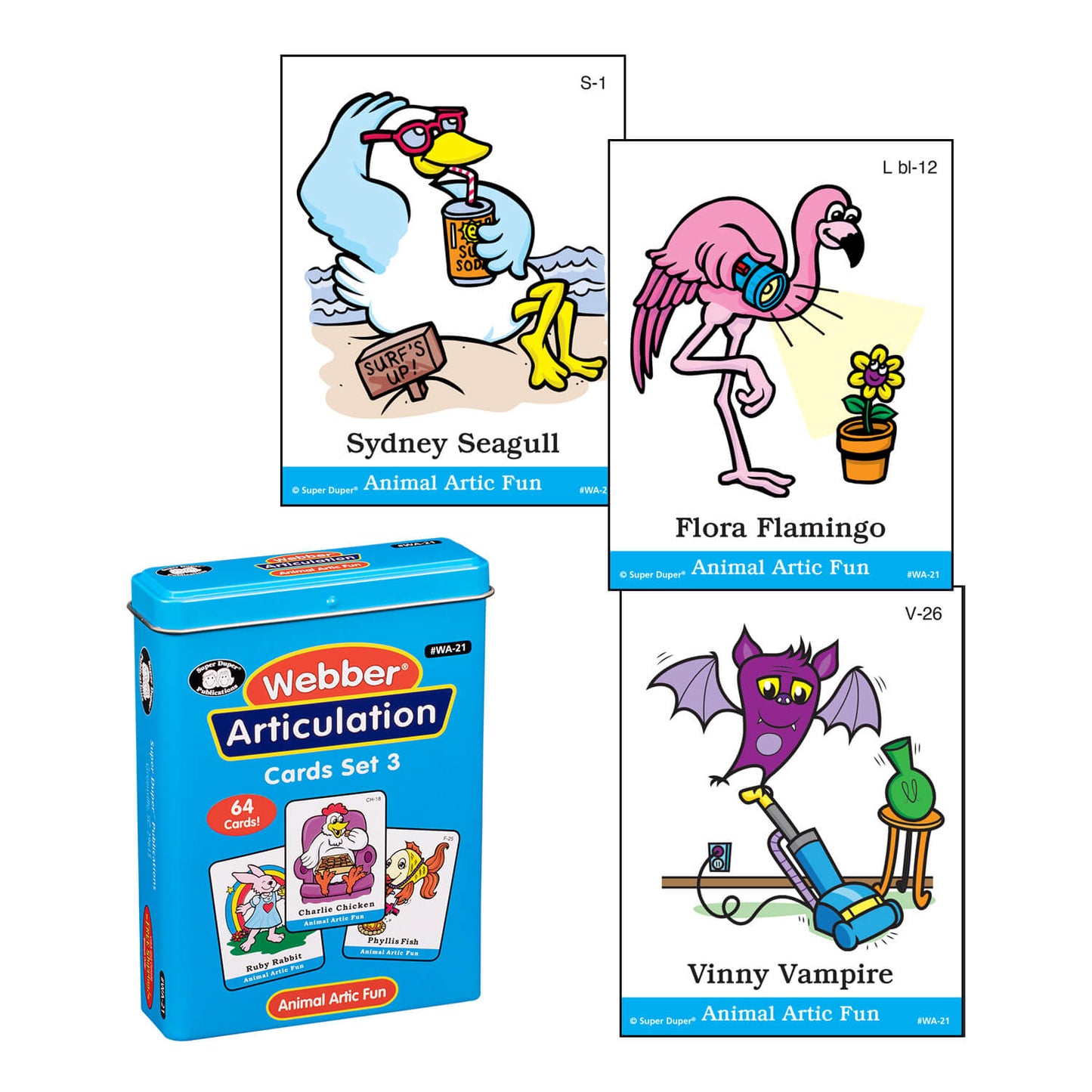 Webber Articulation Cards Bundle III (P, B, T, D, M, J and Animal Pairs)