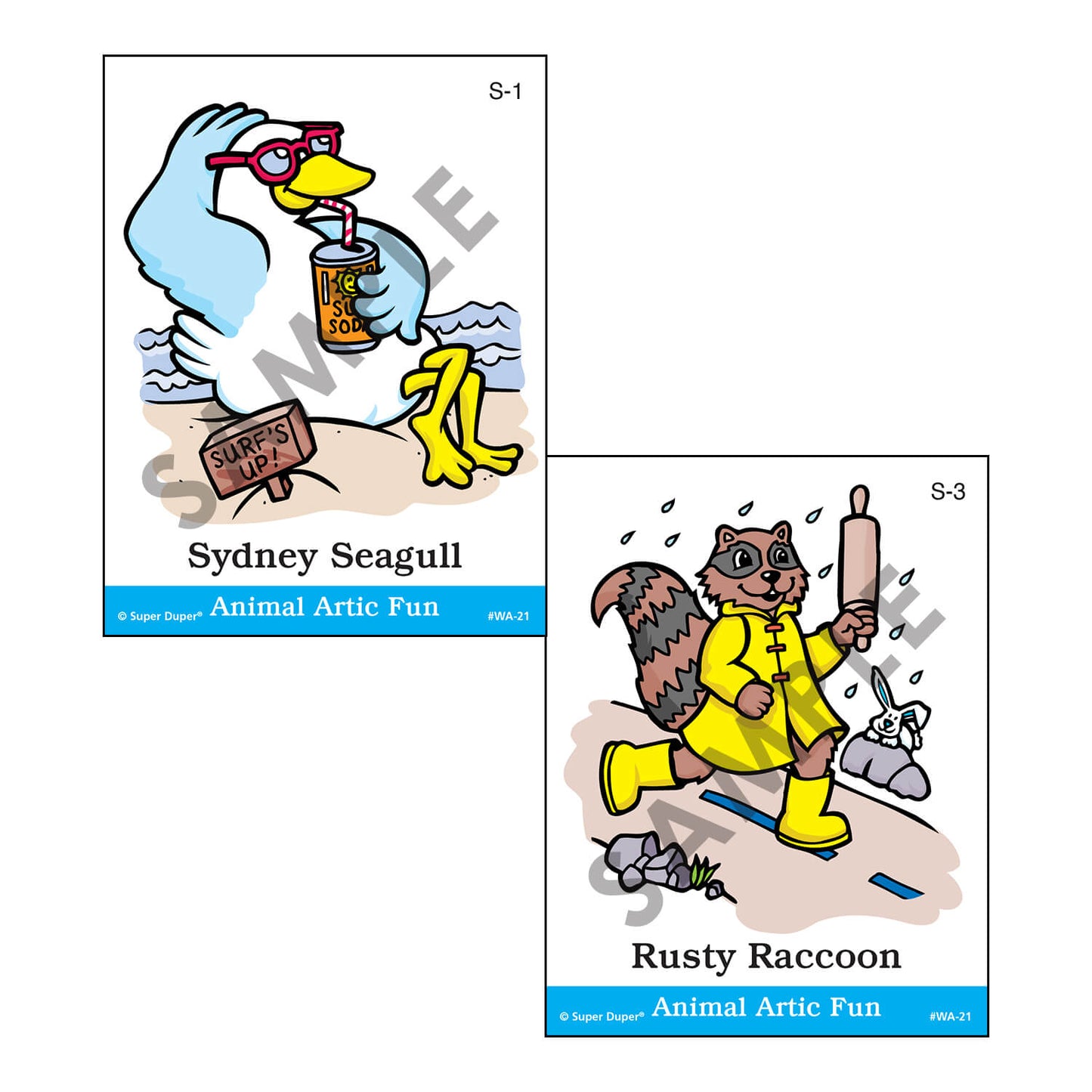 Webber Articulation Cards Bundle III (P, B, T, D, M, J and Animal Pairs)