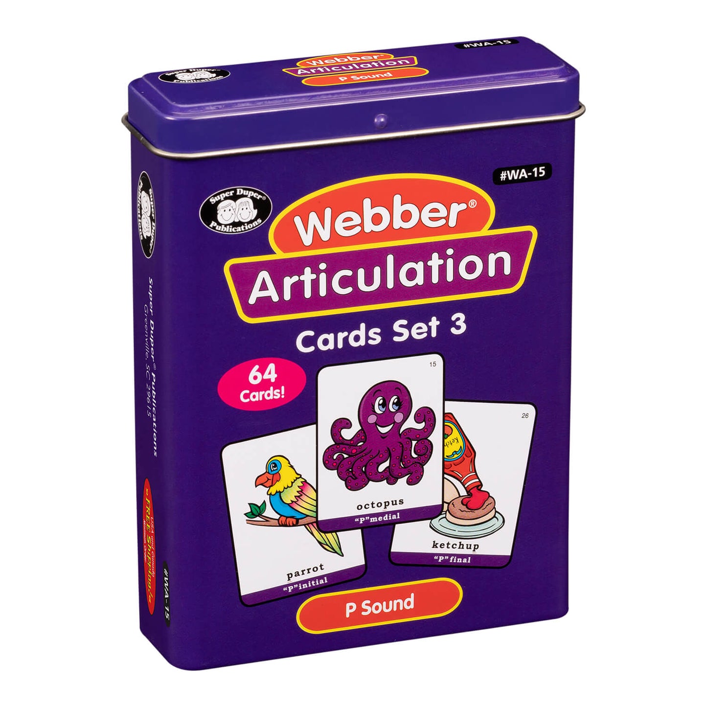Webber Articulation Cards Bundle III (P, B, T, D, M, J and Animal Pairs)
