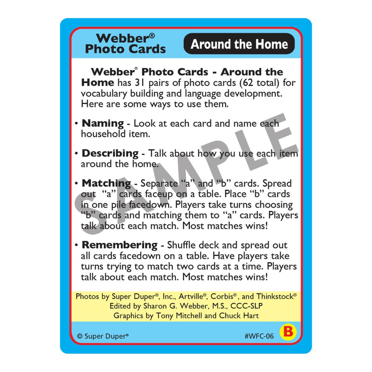 Webber Photo Cards - Around the Home