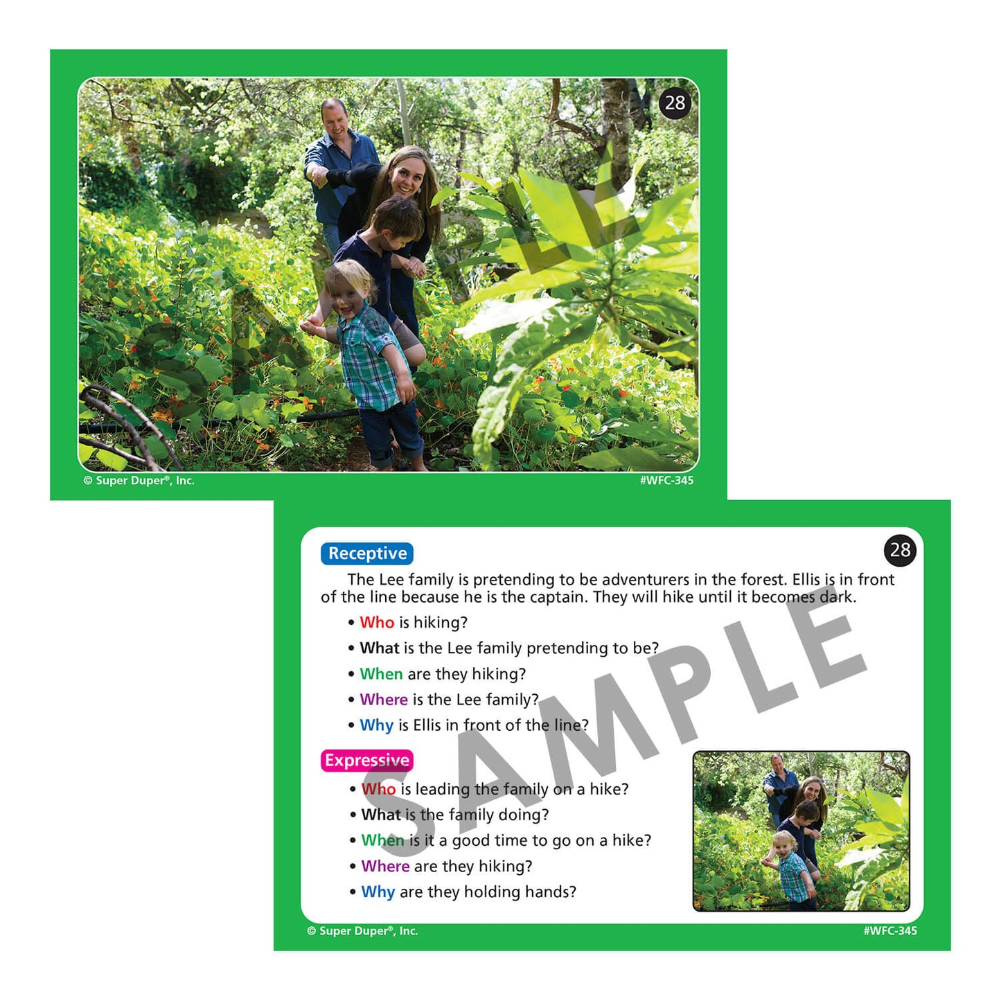 Webber Photo Cards - WH Questions