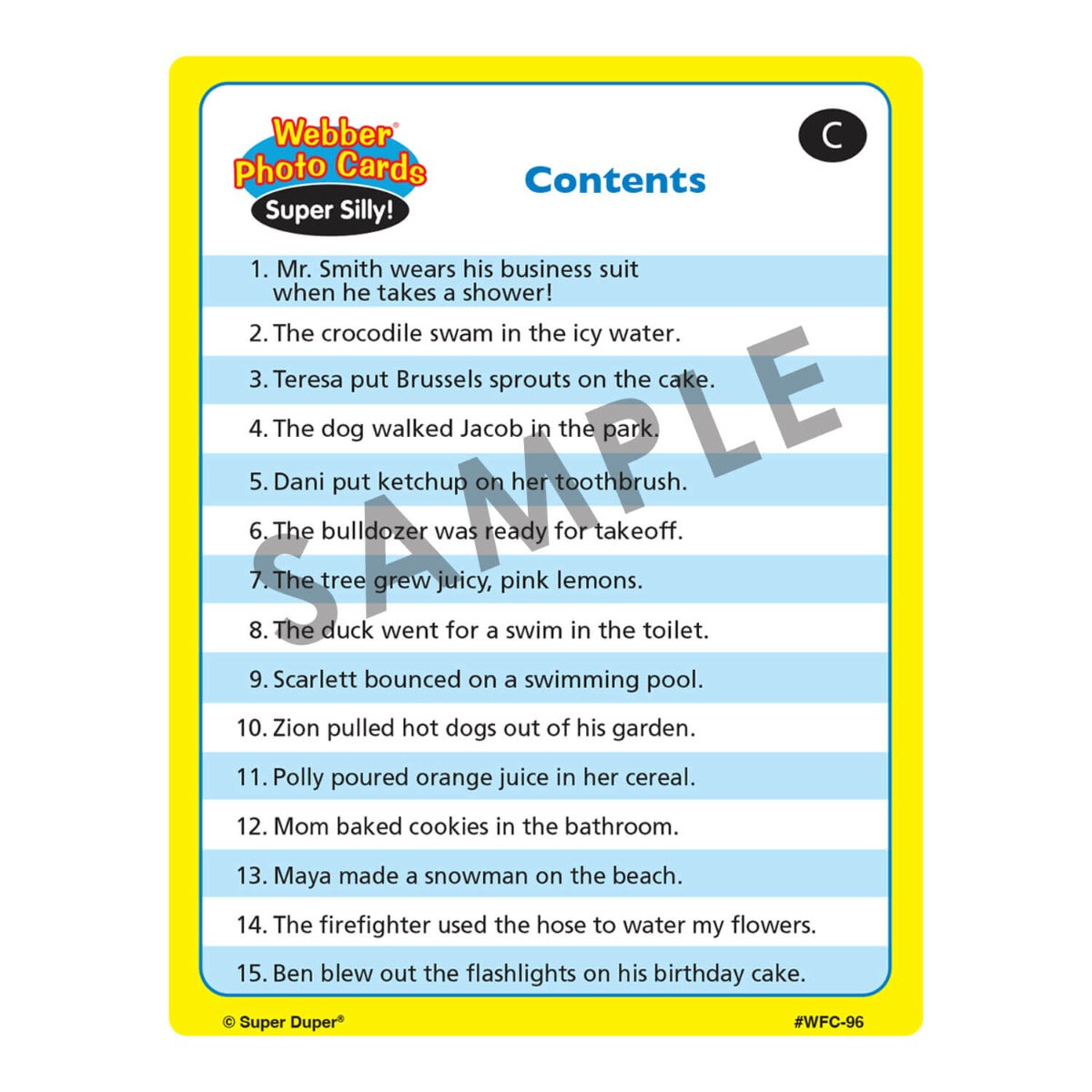 Webber Photo Cards - Super Silly